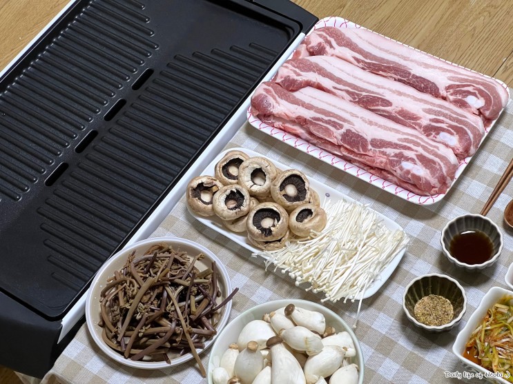 해마루 분리형 전기그릴 집에서도 깔끔하게 바베큐파티 하기 (하이파파팩토리)