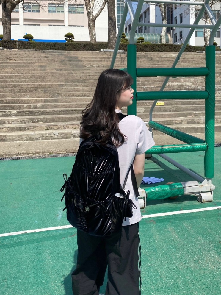 보부상 대학생의 내돈내산 예쁜 백팩! 돈애스크마이플랜 (DAMP) 윤슬 백팩 후기, 맥북 15인치 수납 가능 ✨