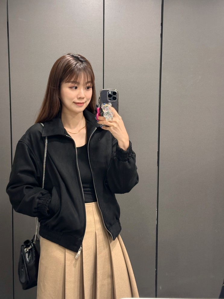 비바브라운 여자 스웨이드자켓 간절기아우터 :)