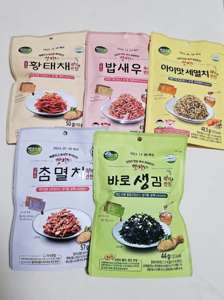 집에서 간단하게 1분조리 뚝딱 완성! 바다소리 별미레 갓반찬❤️