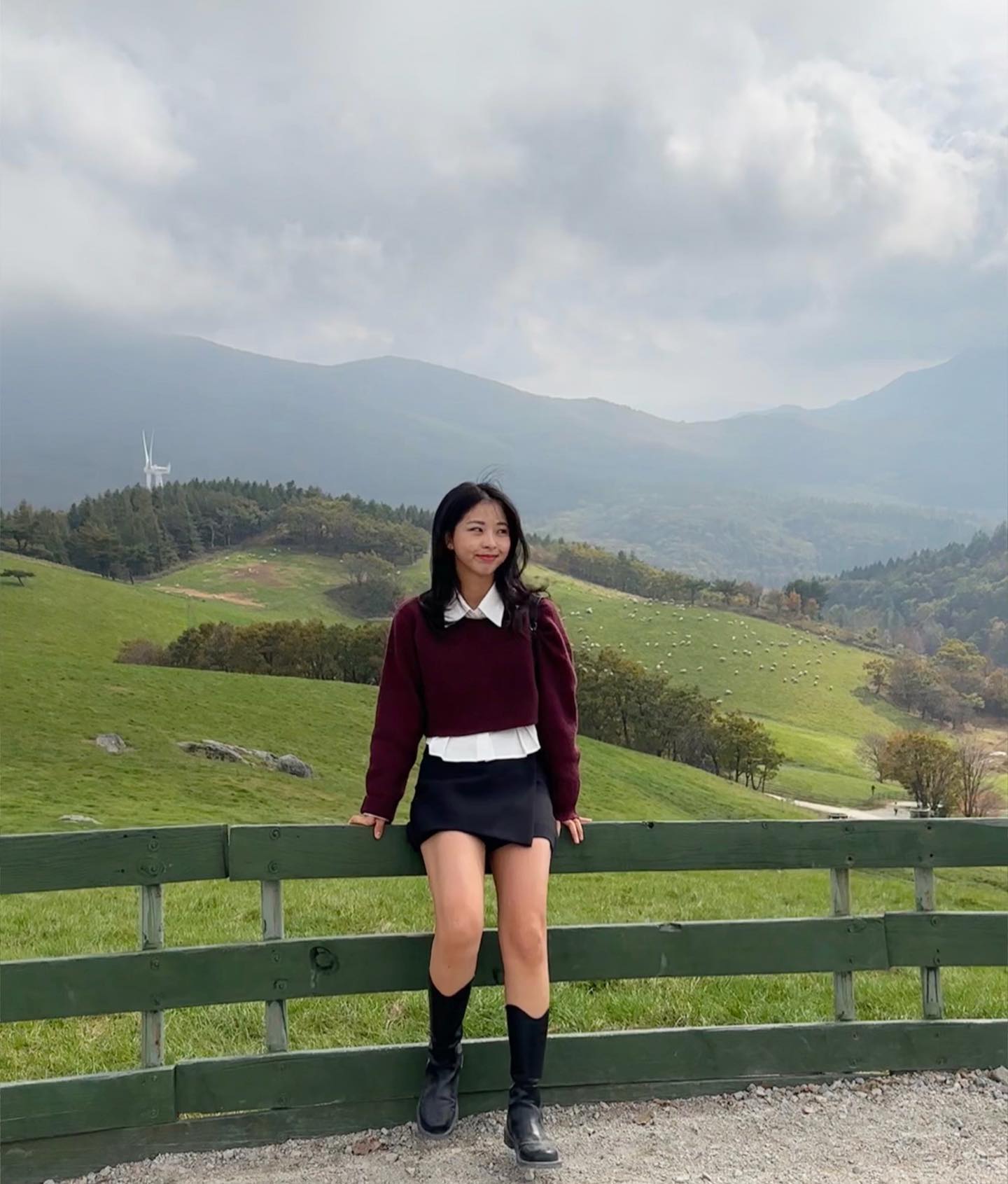 배경이 다했다💚
#강원도 #대관령양떼목장 #ootd