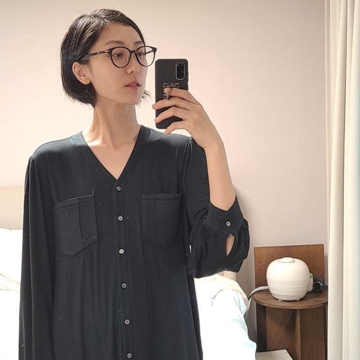 모달잠옷 미노마즈 노브라 잠옷 착용 후기