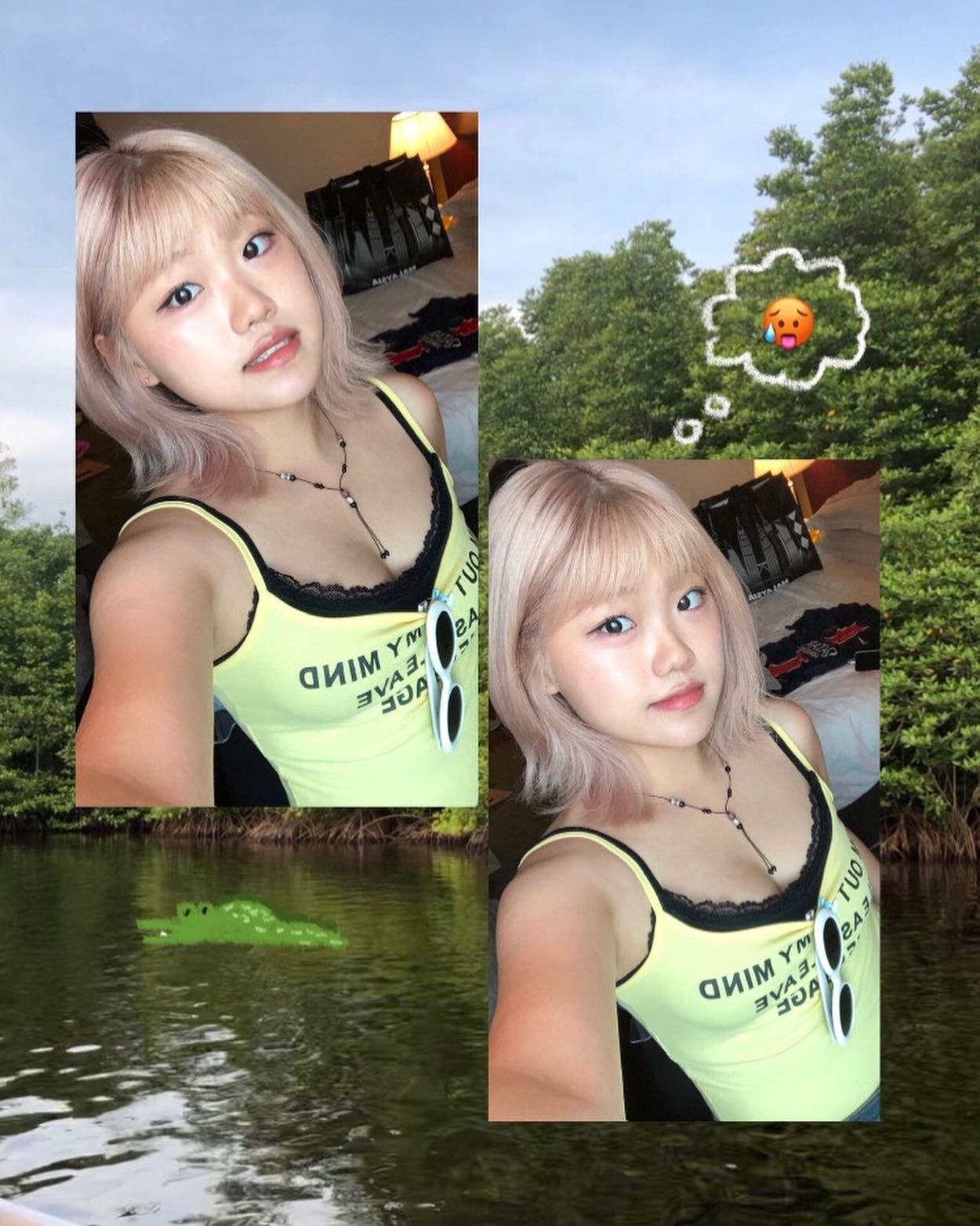 세계3대석양 보는건 실패했지만 •••
악어도 보고 반딧불이 잡고 소원도 빌고 햄벅 @**@