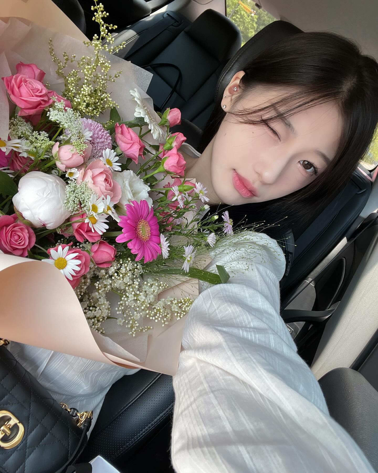 꽃다발 예쀼네~~🌷💓
