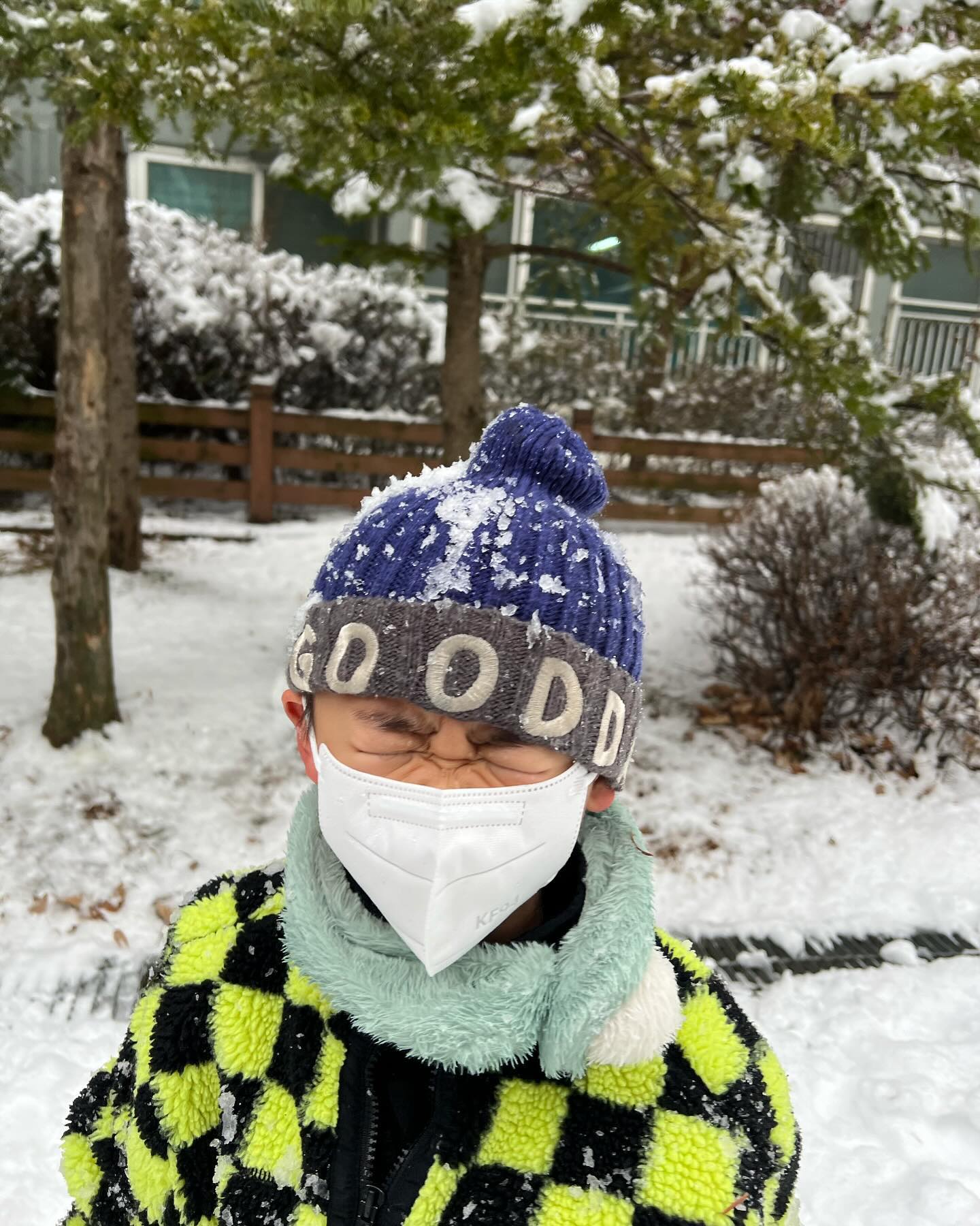 방학때 눈이 와서 행복하구나☃️💖