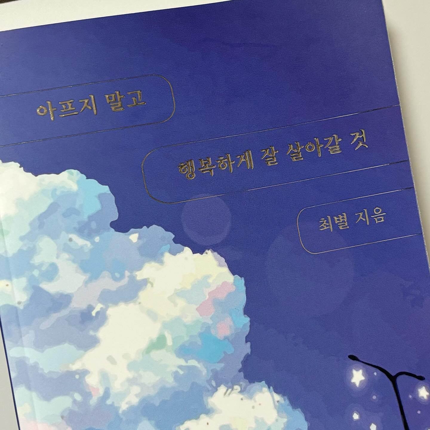 .
📖아프지 말고 행복하게 잘 살아갈 것
- 최별 지음

“아픔을 건너 당신의 마음이 편해질 수 있기를 바란다.”

“당신의 손에서 아프고 죄책감을 가지는 과거를 그만 놓아주고 현재를 살아갔으면 한다.“

“그저 사랑은 불완전하고 항상 노력해야만 하는 존재인 것입니다.“

⭐️
인스타에 예쁘면서도 위로 되는 글귀를 많이 올리시던 작가님이 드디어 책을 내셨다해서 설레는 마음으로 책 장을 넘겼습니다. 이런 종류의 에세이를 볼 때는 페이지를 빠르게 넘기면서 눈에 밟히는 문장이 있을 때면 그 페이지이 한참 머물러 있는 편인데 빠르게 넘길 틈조차 없을 정도로 눈에 밟히는 문장들이 너무 많아서 시간을 두고 천천히 오래 읽어볼 수 밖에 없었던 책이에요!

어쩌면 제일 쉬운 말이면서도 어려운 위로들을 담담하게 건네는 책이라 ’아픔‘을 조금 더 편안한 마음으로 바라볼 수 있었던 것 같습니다. 

-
너무 멋진 작가님의 친필 사인&필사본을 소장할 수 있다는 건 엄청난 행운입니다… 감사합니다🥺🍀

#책추천 #에세이 #에세이추천 #베스트셀러 #아프지말고행복하게잘살아갈것 #책소개 #포레스트웨일 #최별
