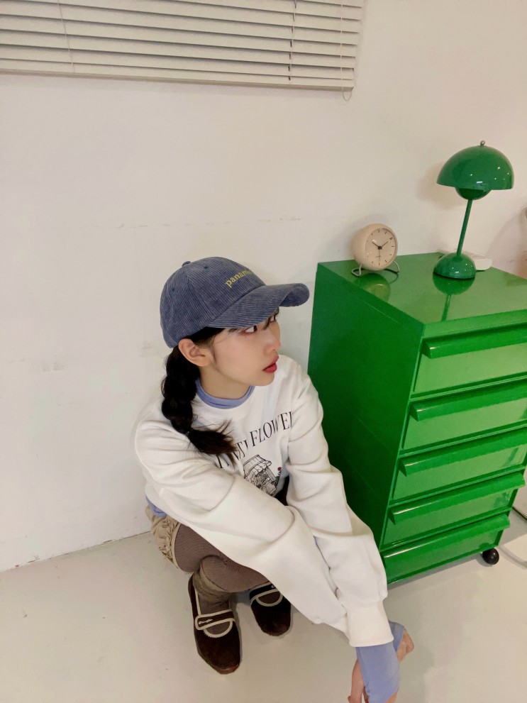 파나마오일 여자 코듀로이 볼캡 코디 pnamaoil 볼캡브랜드