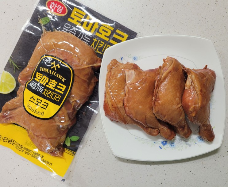 신상치킨 국내산 훈제닭다리 하림 육즙가득 토마호크치킨다리