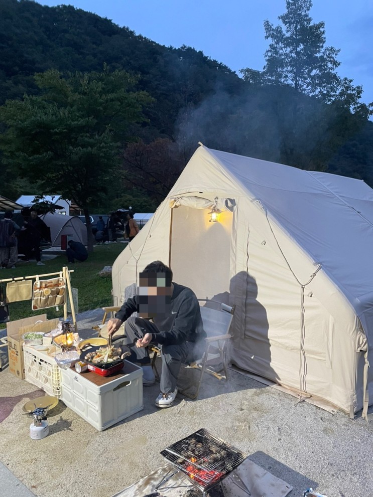 남원 지리산 덕동 자동차야영장 가을 오토 캠핑장 추천