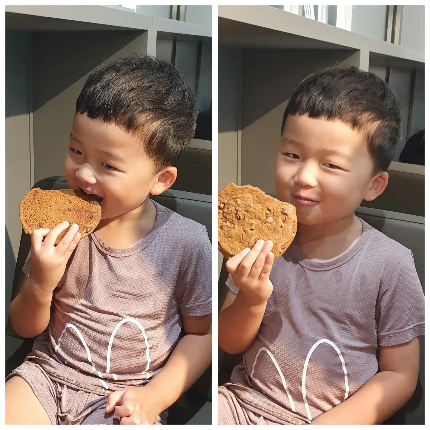 240921

얼굴만한 쿠키로
당충전ing

#ㅋㅋㅋㅋㅋ 

#독박육아
#주말육아
#만3세
#46개월
#귀여운녀석
#소소한일상
#일상기록
#성장일기

#얼굴만한쿠키들고
#행복한
#다섯살
#아들램

#육아
#일상
#주말
#이디야
#커피수혈
#instakids 
#cookie
#커피
#남매
#마트
#맘그램
#귀요미
#당충전