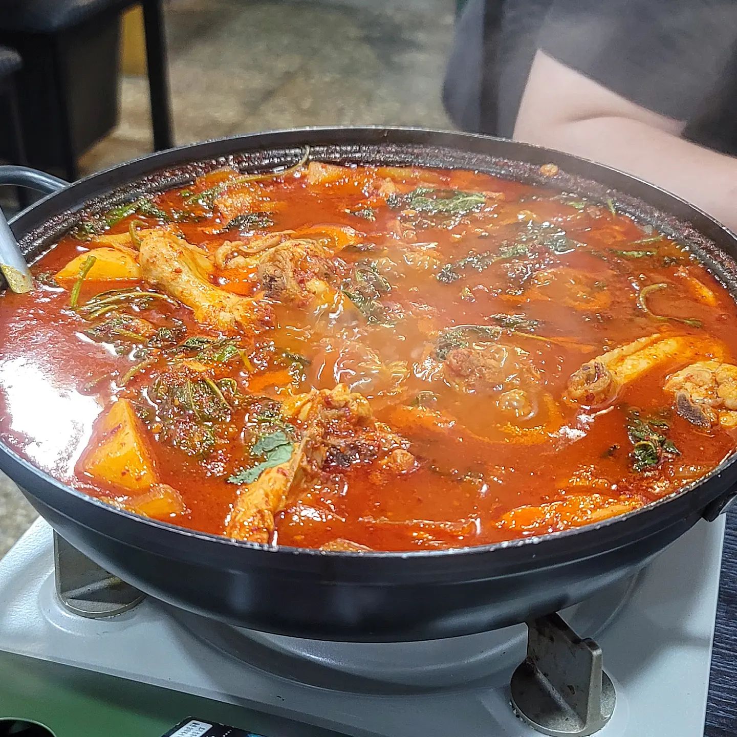 술마시러 가서 식사하고온 곳 👍
신림역 인근에 위치한 토당골 입니다 !!

사실 능이삼계탕 먹으러 갔었는데
다른 테이블분들이 닭볶음탕을 너무 맛있게 드셔서
저희도 한번 시켜보게 되었어요 🥰

세상에.. 제가 이제까지 살면서 먹어본 닭볶음탕 중
단연 1등입니다..😵‍💫
국물은 진하고 매콤하고 닭은 실하고...
소주 시켜놓고 밥으로 배채워서 술은 남기고 왔습니다 😭
정말 너무 맛있어요 ㅠㅠㅠ
반찬 하나까지 전부 맛있더라구요 !! 👍👍

술이든 밥이든 꼭 한번 가봐야할 곳 !!
신림 근처에 가시면 한번 들러보세요 ❤️

#신림닭볶음탕 #토당골 #신림밥집 #닭볶음탕맛집