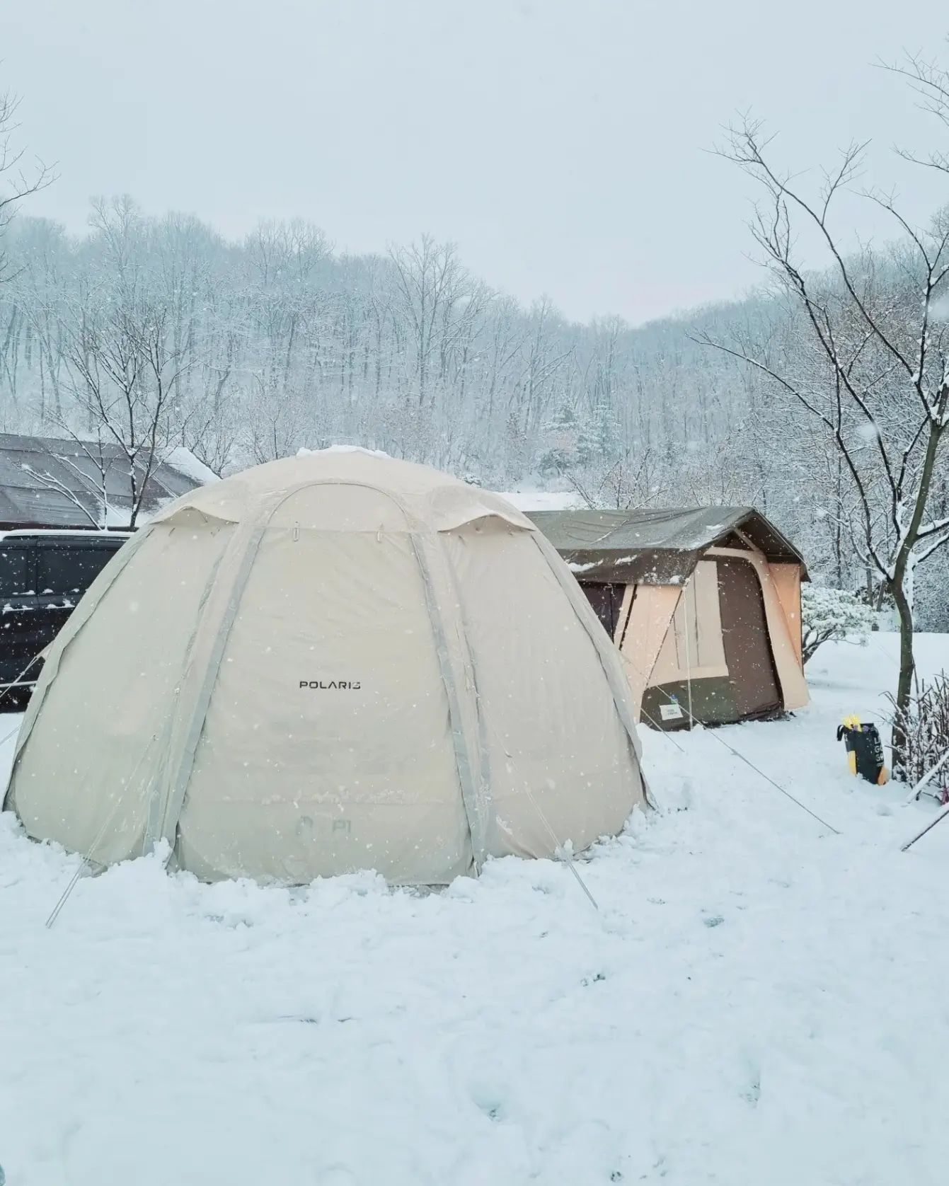 #설중캠핑❄️