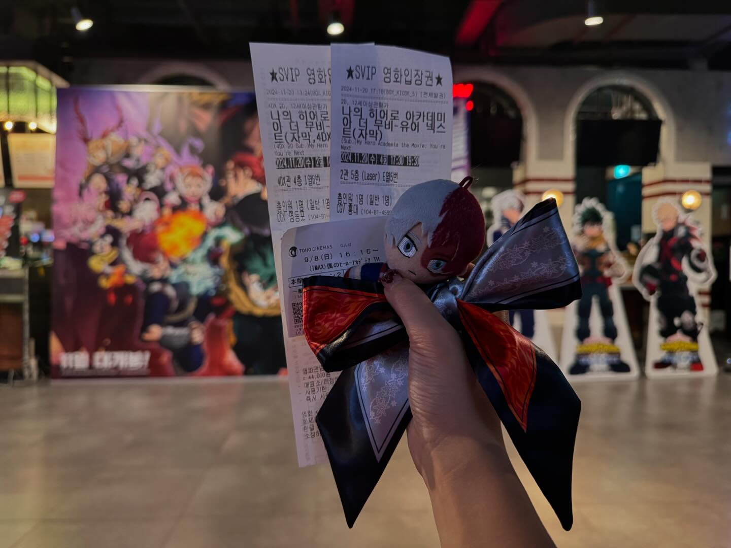 한국에서 포디로 볼 수 있게 해주셔서 감사합니다 cgv 🥳
#나의히어로아카데미아더무비 #유어넥스트 #나히아_4dx정복 
#나히아_다음인증샷은너다 #僕のヒーローアカデミア #heroacademia