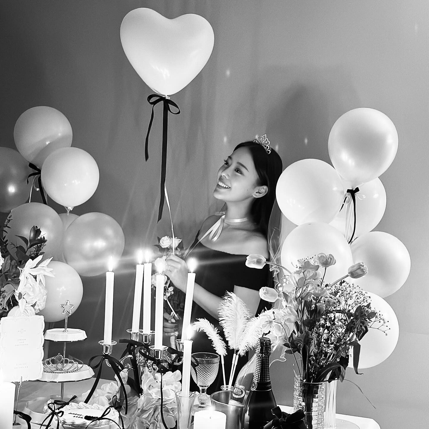 My bridal shower with my loved ones🖤🕊️🤍