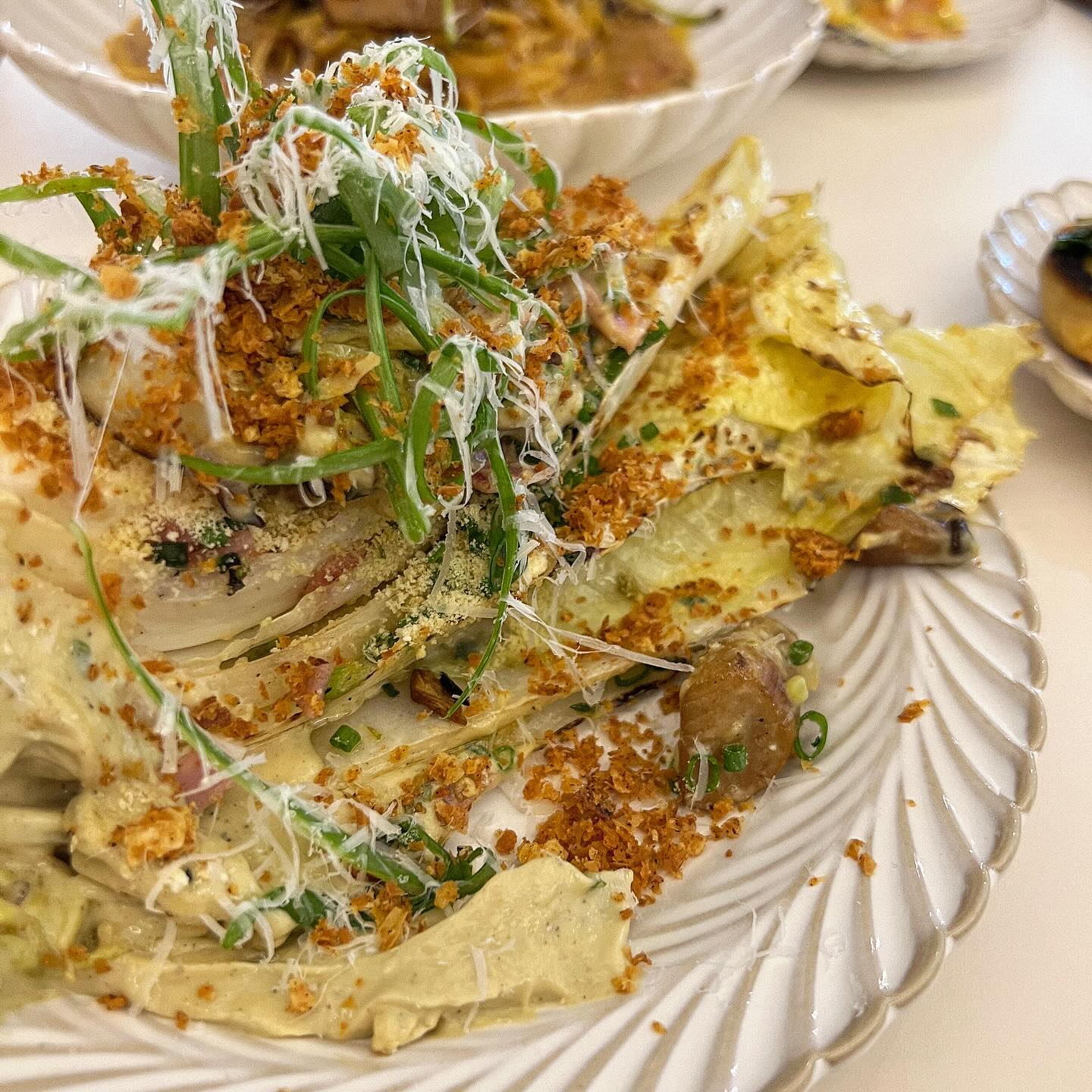 [#저스트아웃] justout_ilsan 

외국인 쉐프가 운영하는 밤리단길 브런치카페!

블랙 스파이시 뇨끼, 된장 크림 포크 파스타 등
특이하고 실험적인 메뉴가 꽤 많다!

전체적으로 모든 메뉴가 조금 짰지만,
나쁘지 않았던 곳-

#골드레인맛집 #골드레인밤리단길