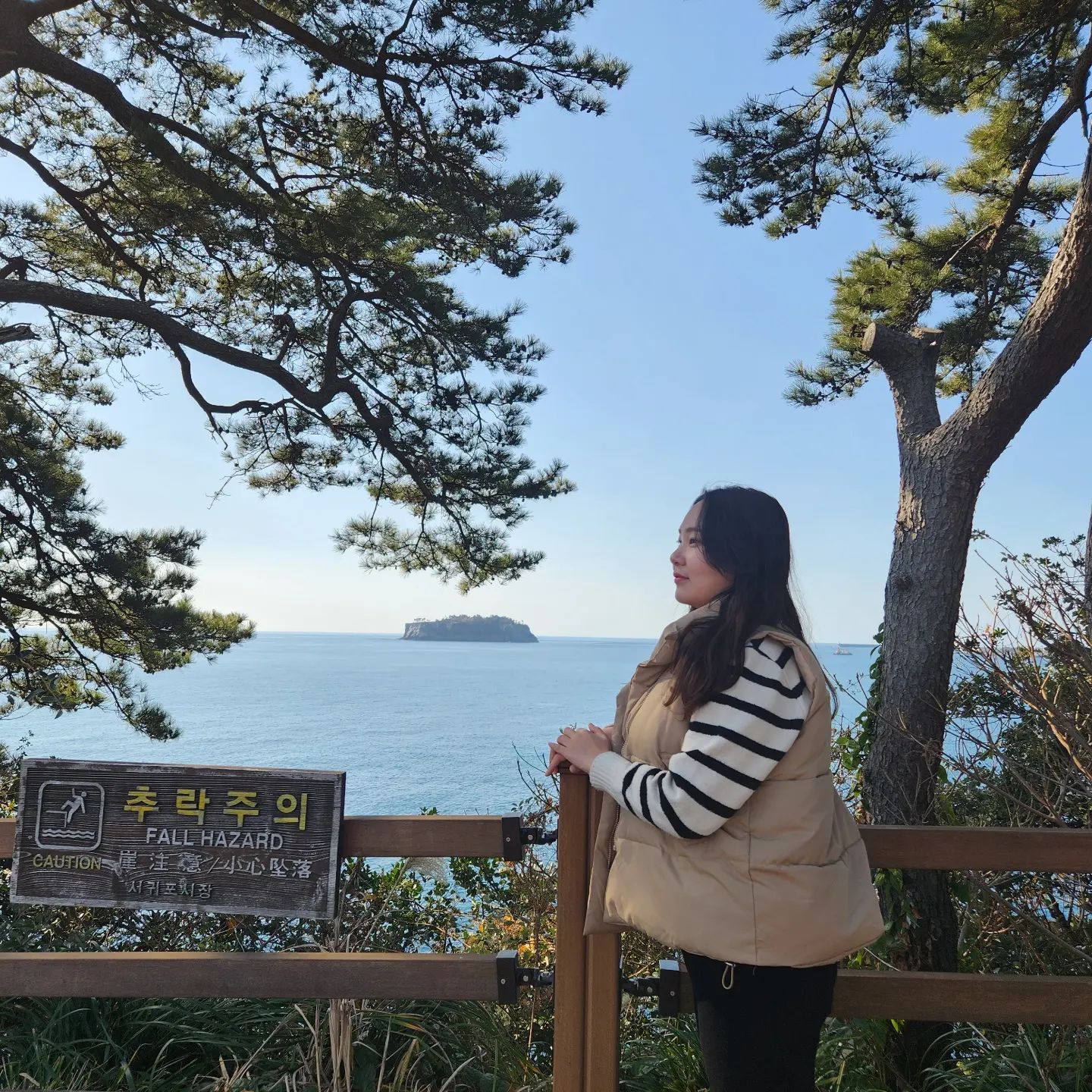 #제주 #제주둘레길 #바다 #야자수 #정방폭포 #❤️ #jeju #withfamily