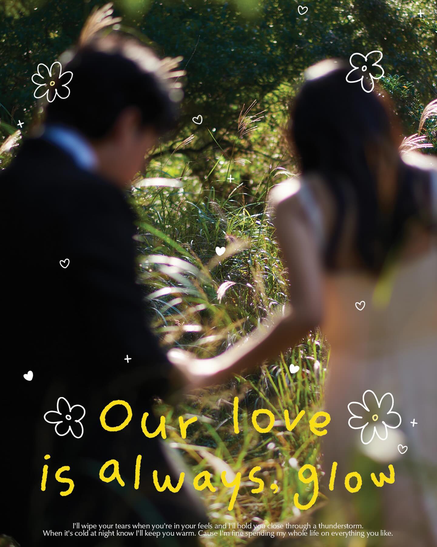 💍Wedding💍

🫶thanks to - onglow.poster 

이벤트 당첨엔 정말 운이 없다고 생각한 난데 요런 행운이ㅎㅎㅎ
여러방향으로 고심고심해서
우리 쀼에게 어울릴거같은 귀여운 색감과 무드로
제작을 부탁드렸는데 사진과도 그리고 우리의 청첩장과도 너무나 찰떡으로
만들어주신덕분에 여기저기 자랑해야겠어요💛💛

포스터제작도 맡길생각인데 포스터로 받으면 얼마나 이쁠지
벌써부터 설렘가득🙈

#포스터 #포스터제작 #웨딩포스터 #웨딩포스터제작 
#생일포스터 #기념일포스터 #온글로우 #온글로우포스터