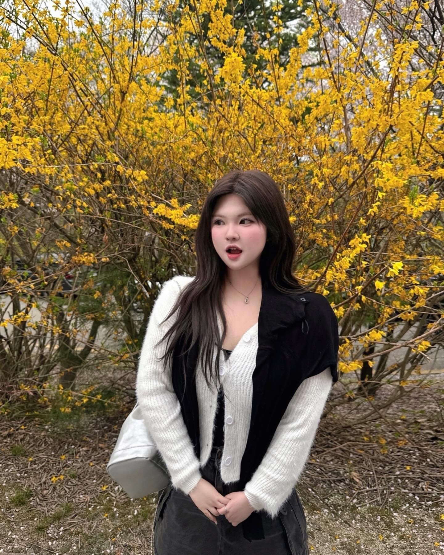 벚꽃축제에 나는 개나리 .. 🌼