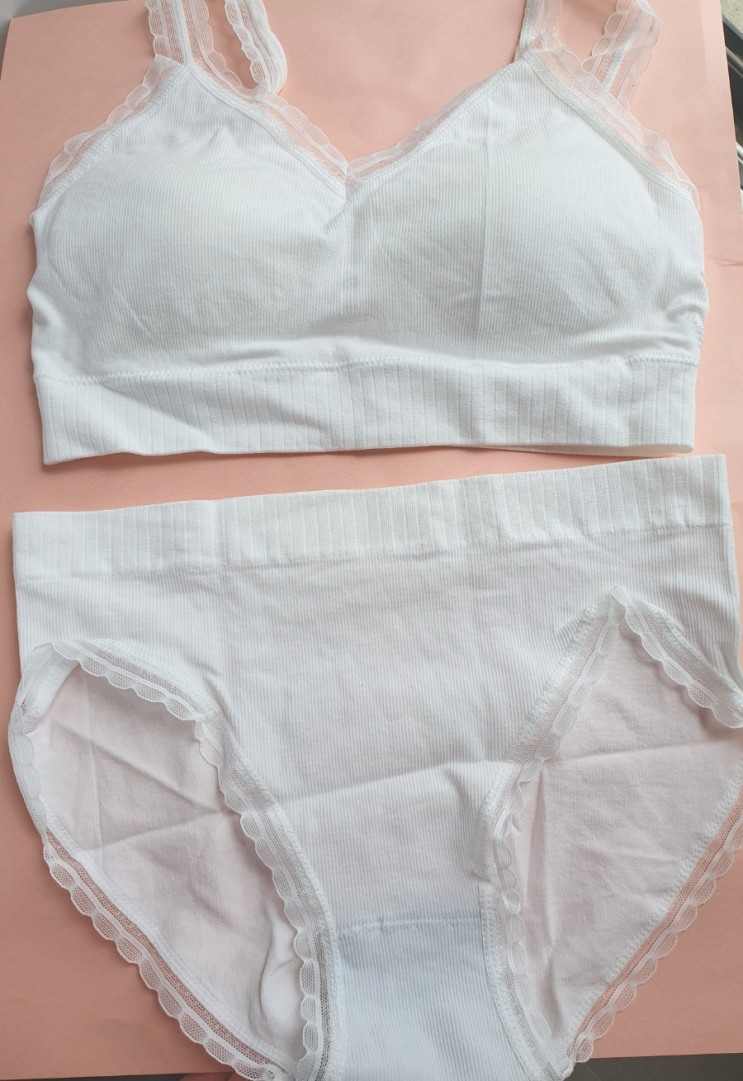 편한브라 속옷추천 SOKZAK 속작 브라 팬티 세이지 브라렛 SET