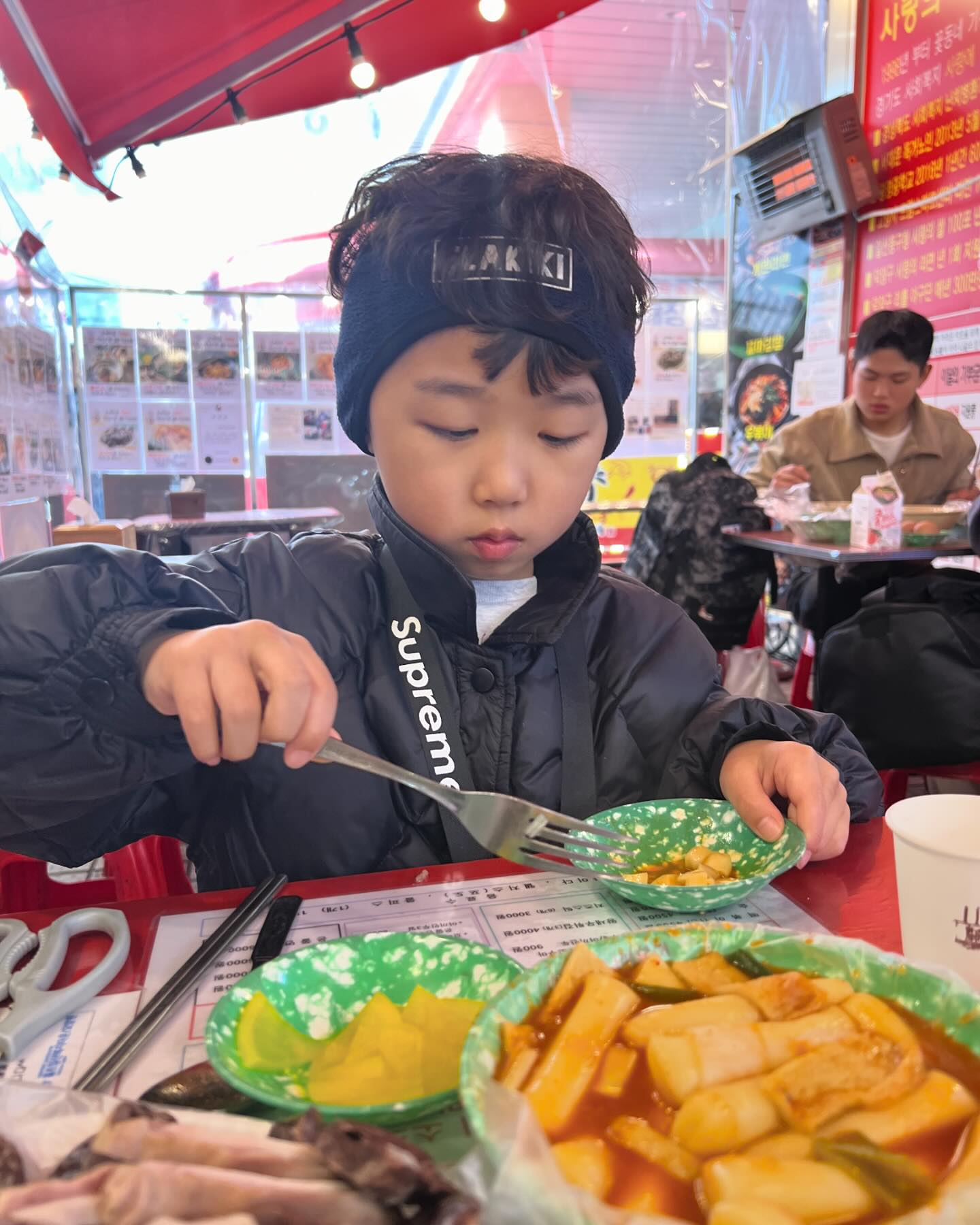 지호가 좋아하는 오빠네떡볶이&보드♥️