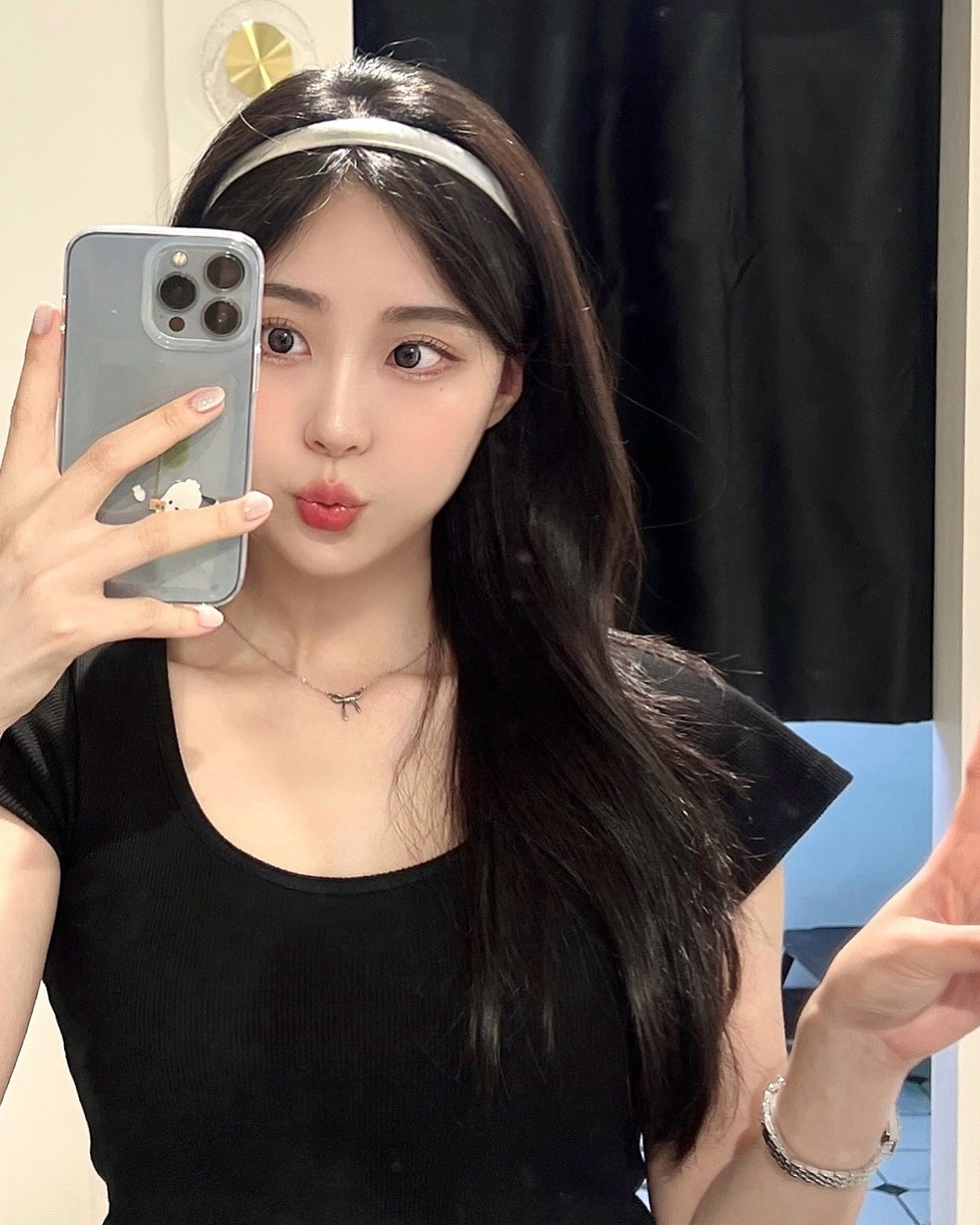 머리띠 해봤는데 어떠숑••?🐰