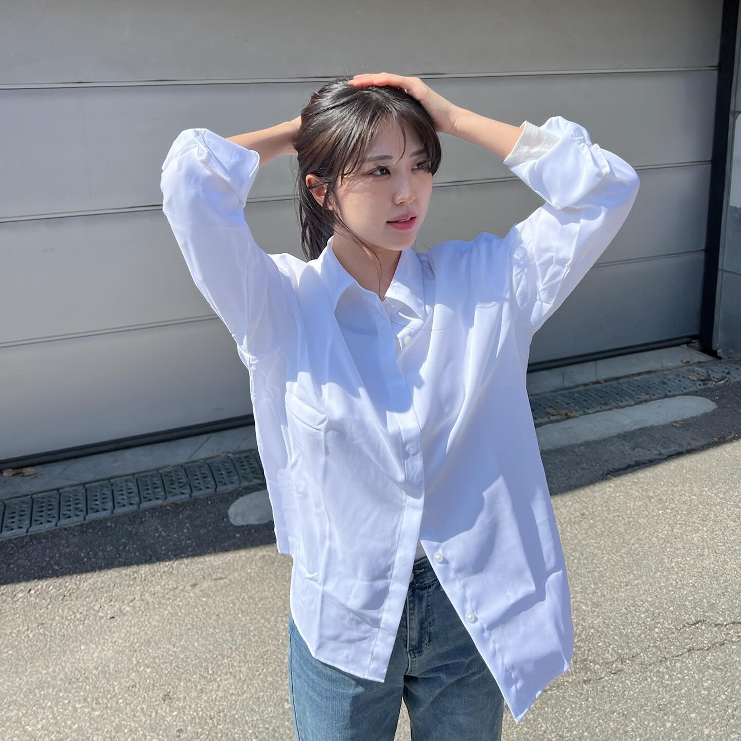 #협찬 

촤르르 셔츠는 기본이즁.? 🦋

#프로젝트엠서포터즈 #프로젝트엠 #projectM #여름셔츠 #셔츠코디 #여름아우터 #간절기코디 #여자코디