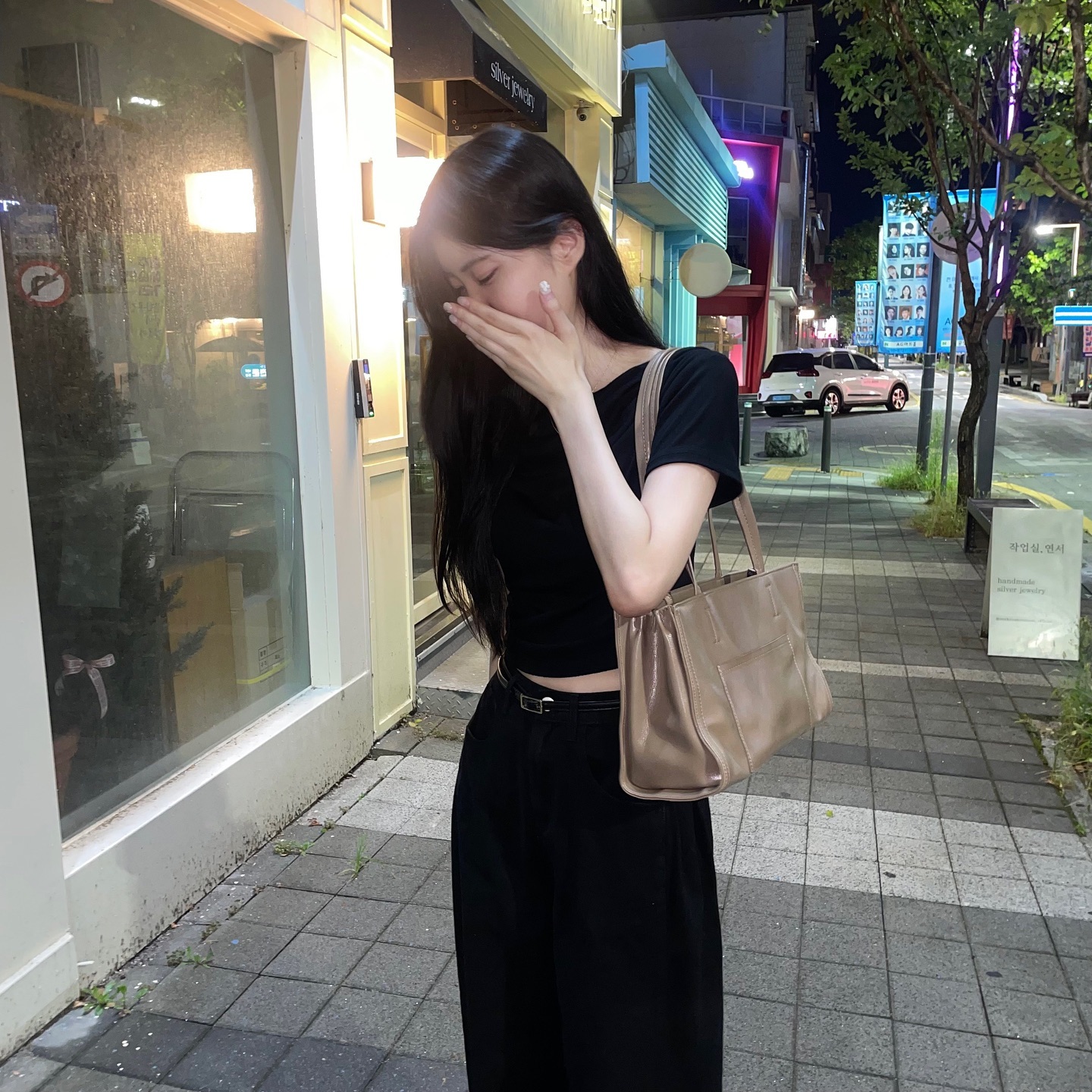 #협찬
수납력 짱 결혼식 가방순이 네모가방👜

#가방순이가방 #출근가방 #결혼식가방