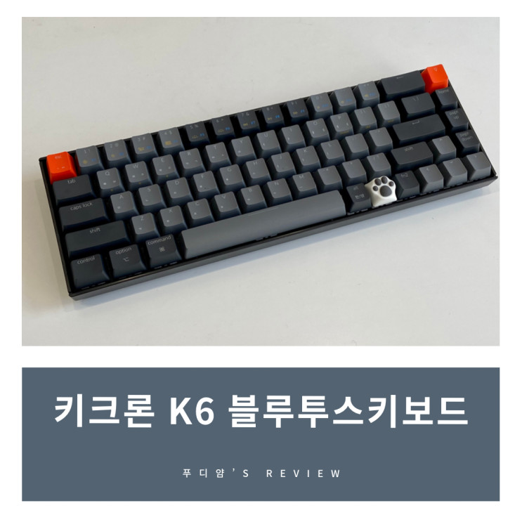 키크론 k6 블루투스키보드 후기 - 아이패드키보드 무선 기계식키보드로 사용 가능한 최고의 키보드!