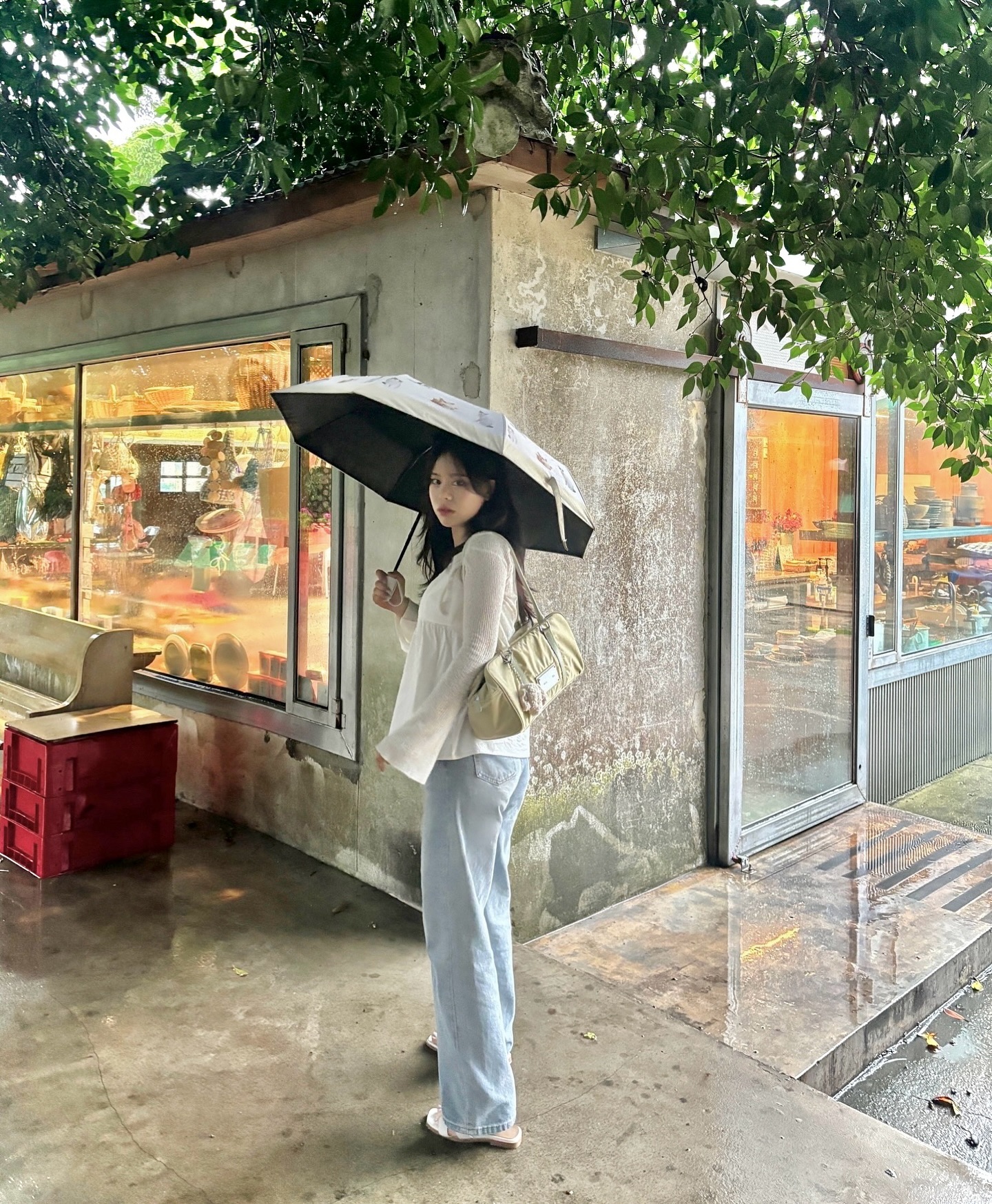 비가 와서 더 좋았던 풀베개 🌧️𖦹⋆彡🪽꩜♪⋆