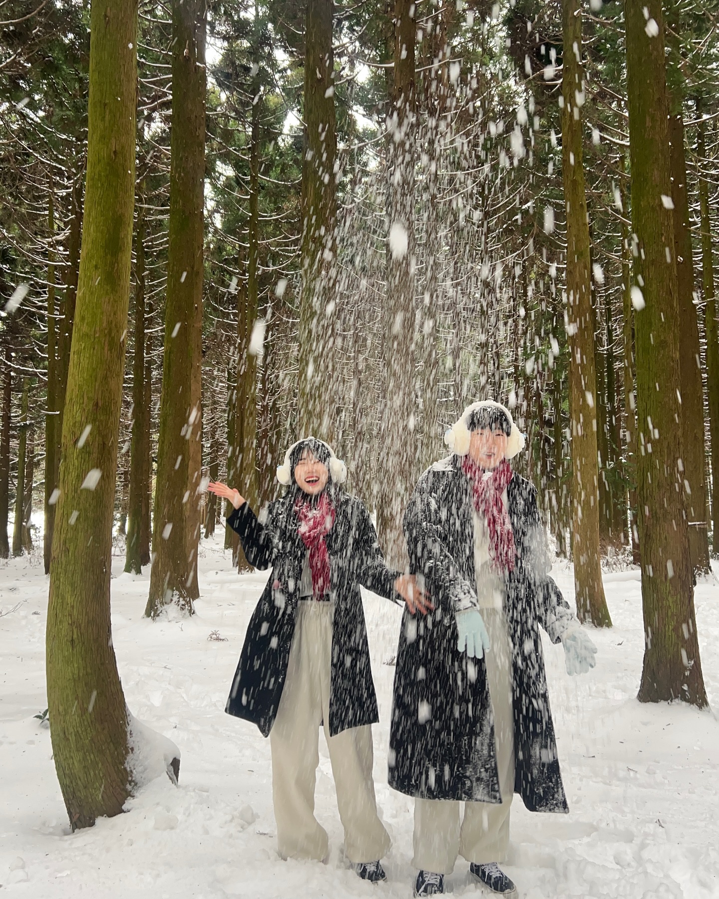 쌓인 눈에 신난 지방러들❄️
