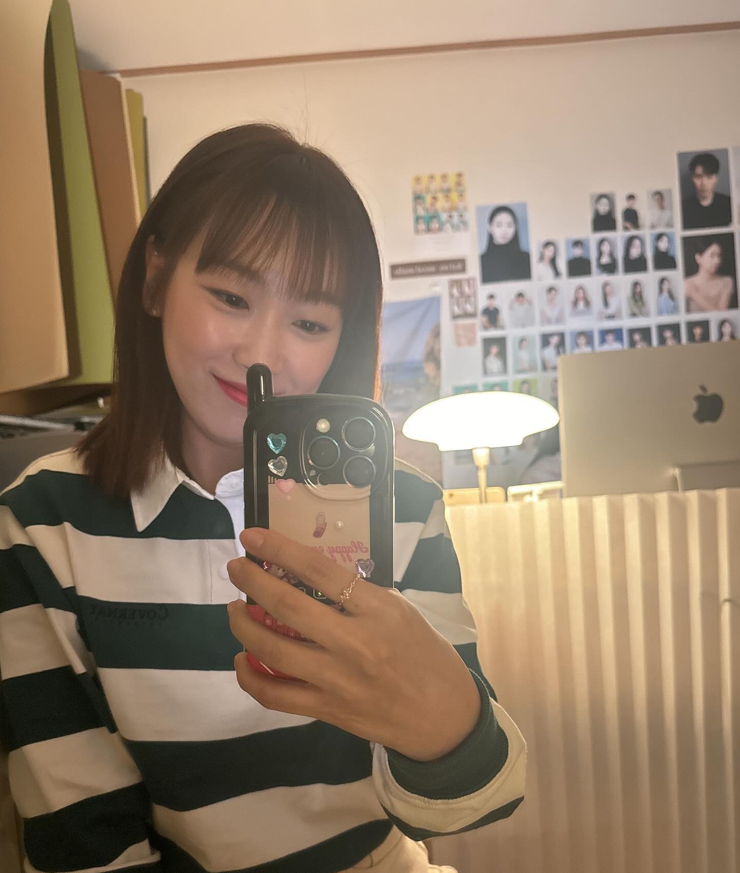 앞머리 자르고 첫 증명사진 #운전면허증갱신하러 #컬러증명사진 #복숭아빛 #배경받고 #필마이무드스튜디오