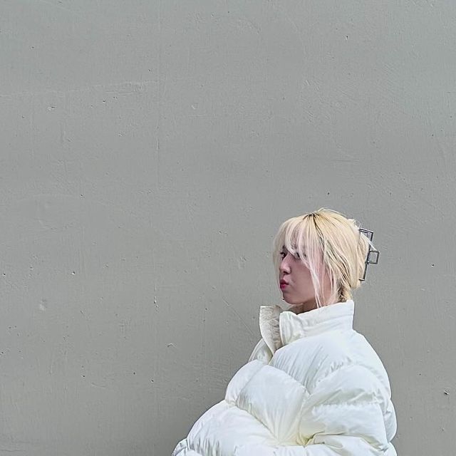 모모 (牟秀英) on Instagram: "#광고 . @standarderror_official 🧾87-STAN020 에센셜 하이넥 숏패딩 점퍼 . 마시멜로 같은 패딩 본 사람?? 프론트와 백 길이가 다른 언밸런스 핏에 PLOY 100% 투웨이 지퍼라 코