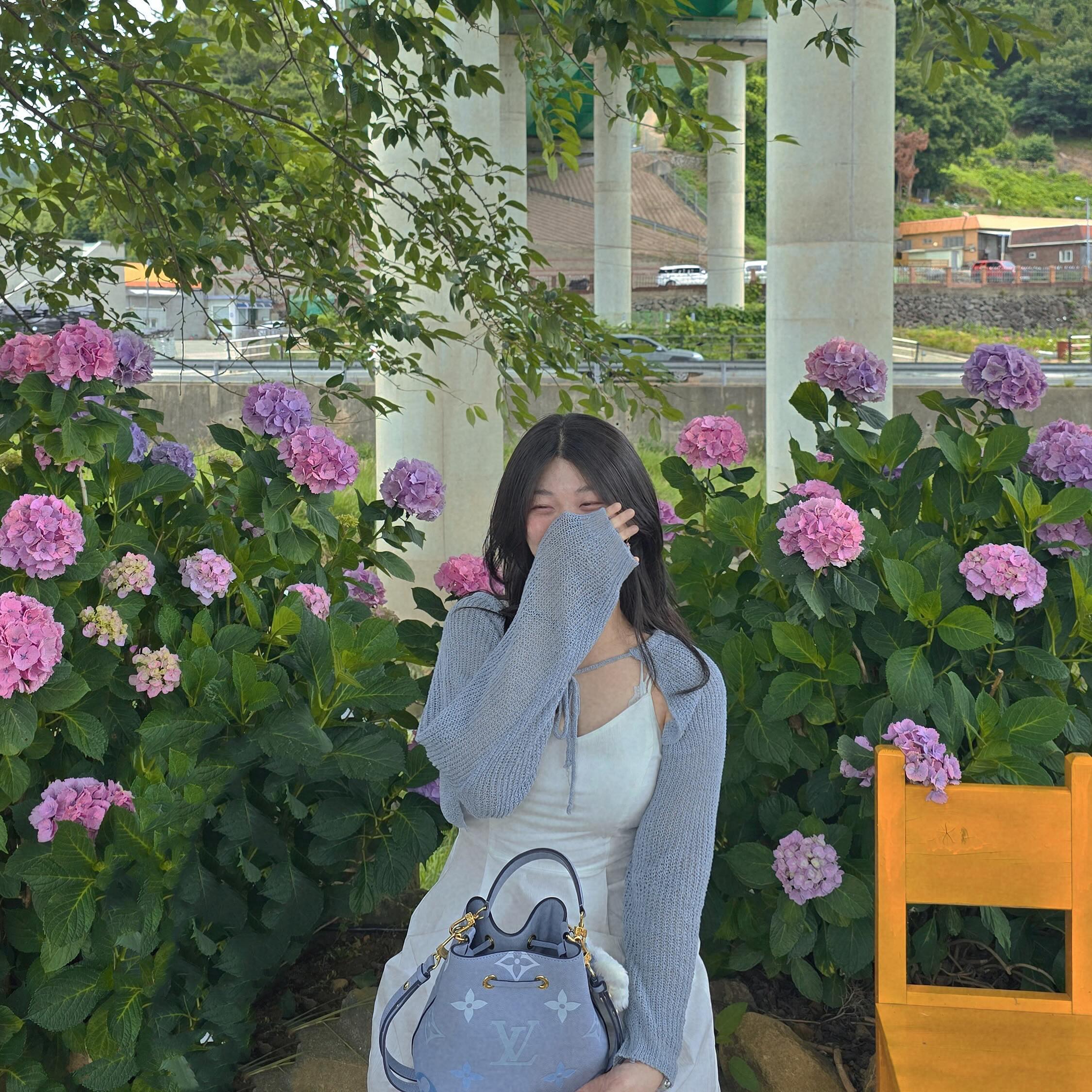 6월이 가기전에 수국 보기🩵