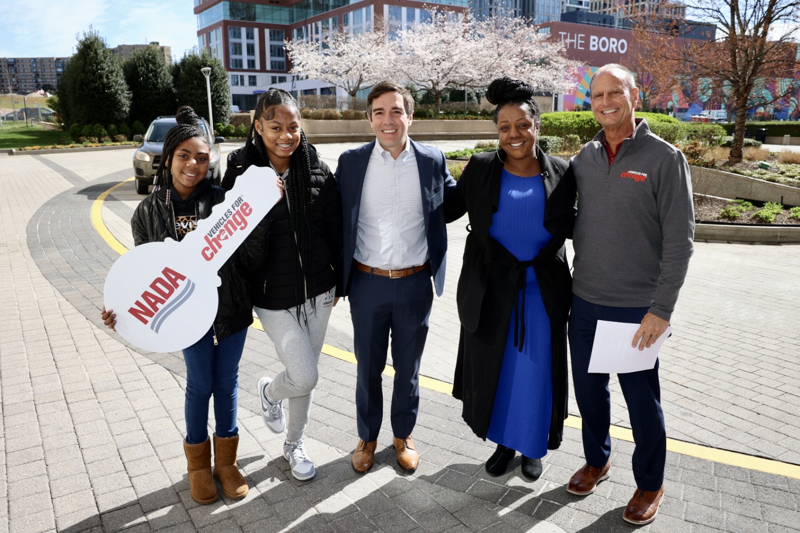 Four local families received vehicles at the National Automobile Dealers Association (NADA) headquarters through a partnership with vehiclesforchange and four area automotive dealerships: nissan.of.bowie, Sport Automotive Group, rosenthalautomotive, and cartermyersautomotive.

Special thank you to Mike Stanton, NADA Chairman Gary Gilchrist, Martin Schwartz, Rafael J. Lopez, State of Maryland Secretary of Human Services, Robert Fogarty, Denny Wiseman, Tony Estrella, Damon Lester, and Liza Borches to help make this happen!