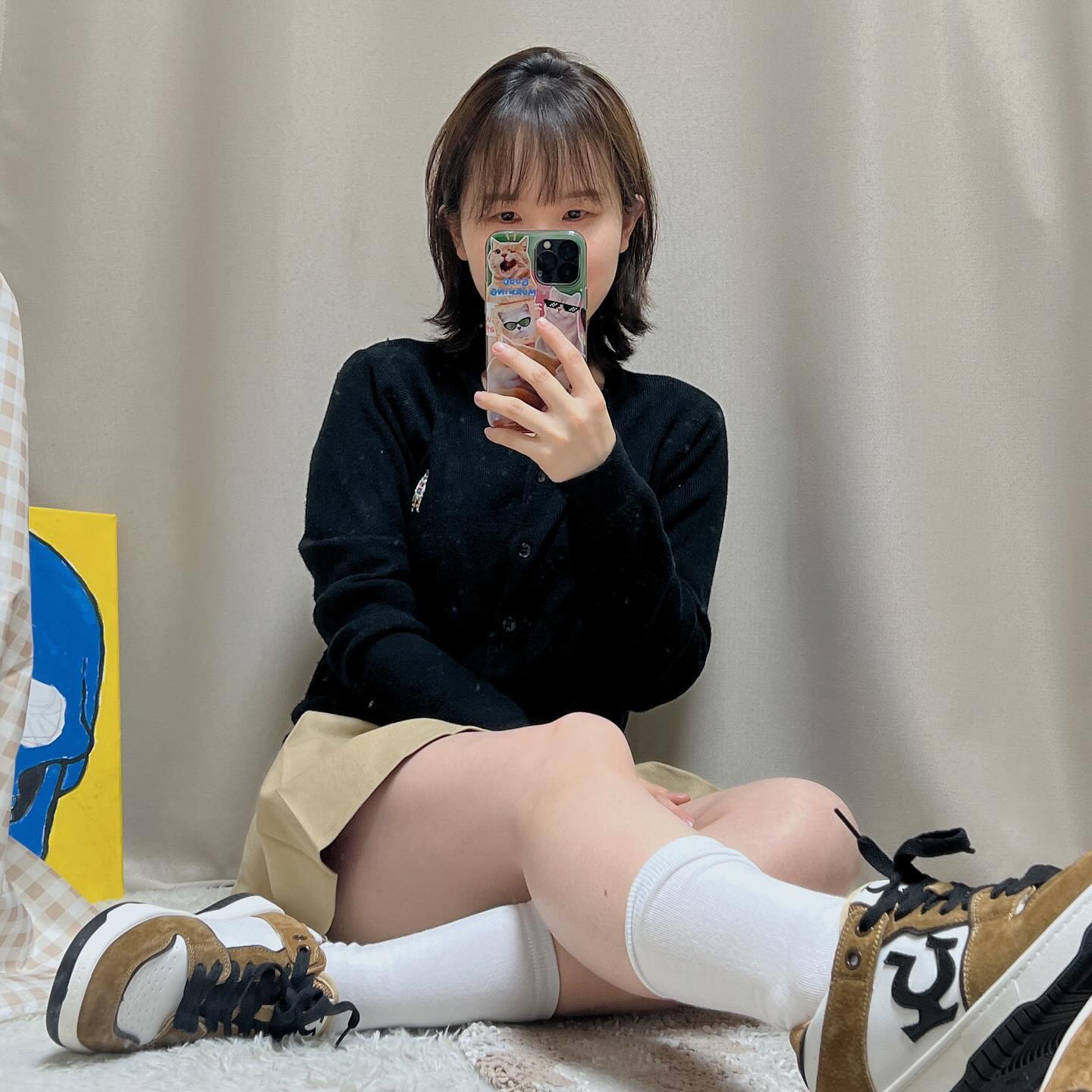 처음 신어보는 컬러, 어..? 예쁘다