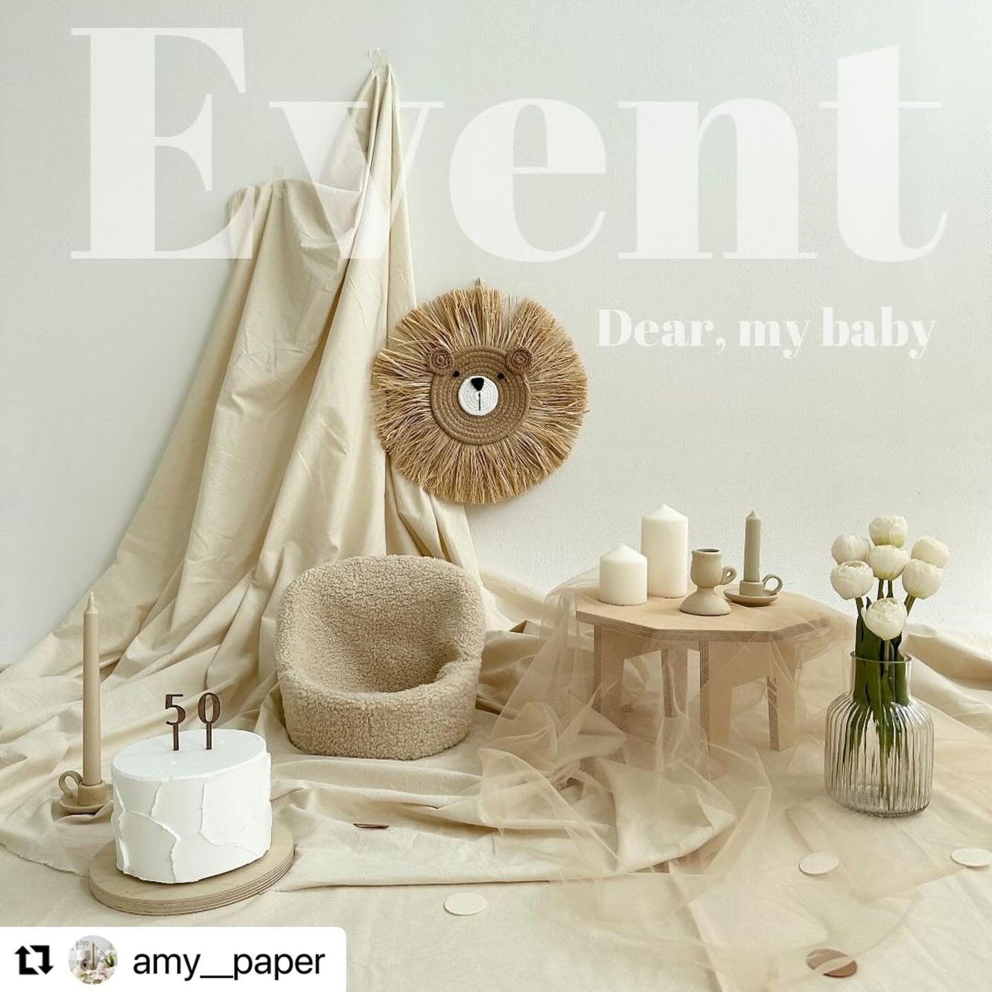 #Repost amy__paper with use.repost
・・・
🎉리그램 무료대여 Event

1. 대상
✔️4월 13~14일, 20~21일, 27~28일 주말촬영이 
가능하신 분(금요일 배송, 주말 촬영, 월요일 반품 일정)
✔️50일, 100일, 200일 촬영
✔️아이가 나와있는 사진으로 후기피드 업로드가 
가능하신 분(amy__paper 리그램 예정)

2. 방법
✔️이벤트 피드 리그램 후 원하시는 촬영 날짜, 컨셉, 기념일 Days 댓글 달기+친구소환(스토리 리그램은 X)

3. 발표
✔️ 4월 8일 월요일_총 3분

4. 당첨은 안 됐지만 리그램 인증 후 예약 주시면 할인혜택 드려요.

✔️#에이미페이퍼 는 
정식등록 업체로 현금영수증 발급이 가능합니다.

✔️문의는 프로필 링크로 부탁드립니다.
amy__paper

1, 2번 베이지 컨셉
3, 4번 가든 심풀 컨셉
5, 6, 7번 브라운 컨셉
8, 9번 그린 컨셉
10번 바구니 컨셉

#백일상대여#백일#백일상후기#백일잔치#셀프백일상#백일상#50일#50일촬영#100일#100일촬영#200일#200일촬영#50일셀프촬영#200일셀프촬영