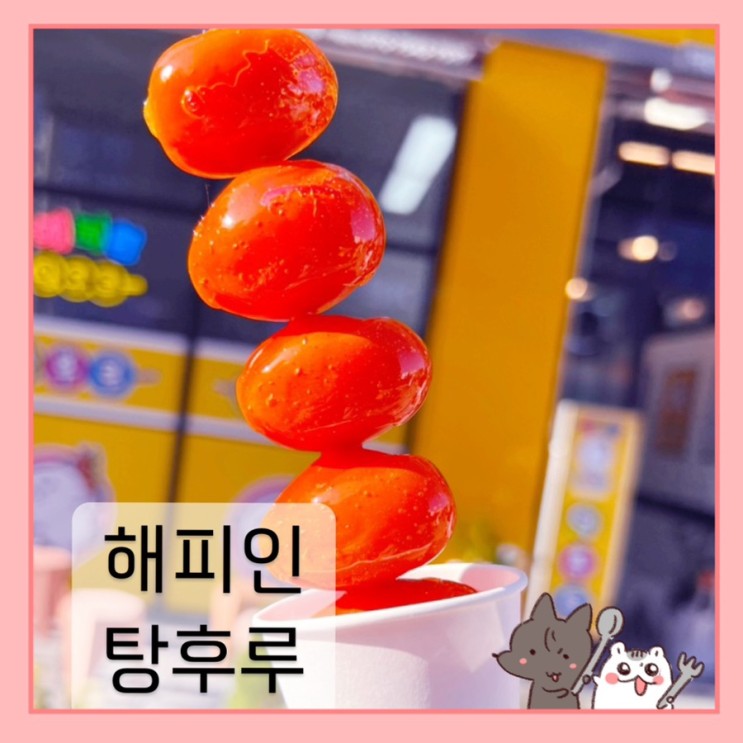 다산 탕후루 맛집 오늘부터 탕후루는 무조건 해피인 탕후루 ( 전품목 3,000원)