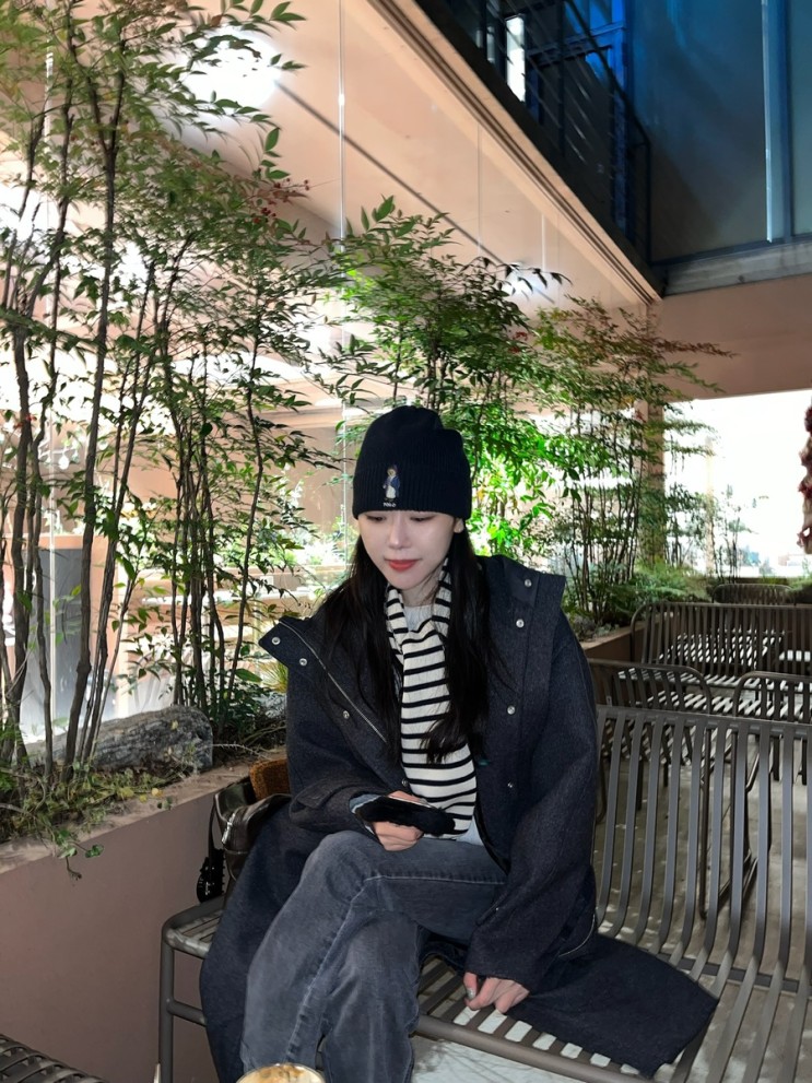 세인트제임스 목도리♥ 레이_아이보리♥ 너무 맘에 드는 경&줭의 프레젠또🤭❤️/Saint james Scarf Raye