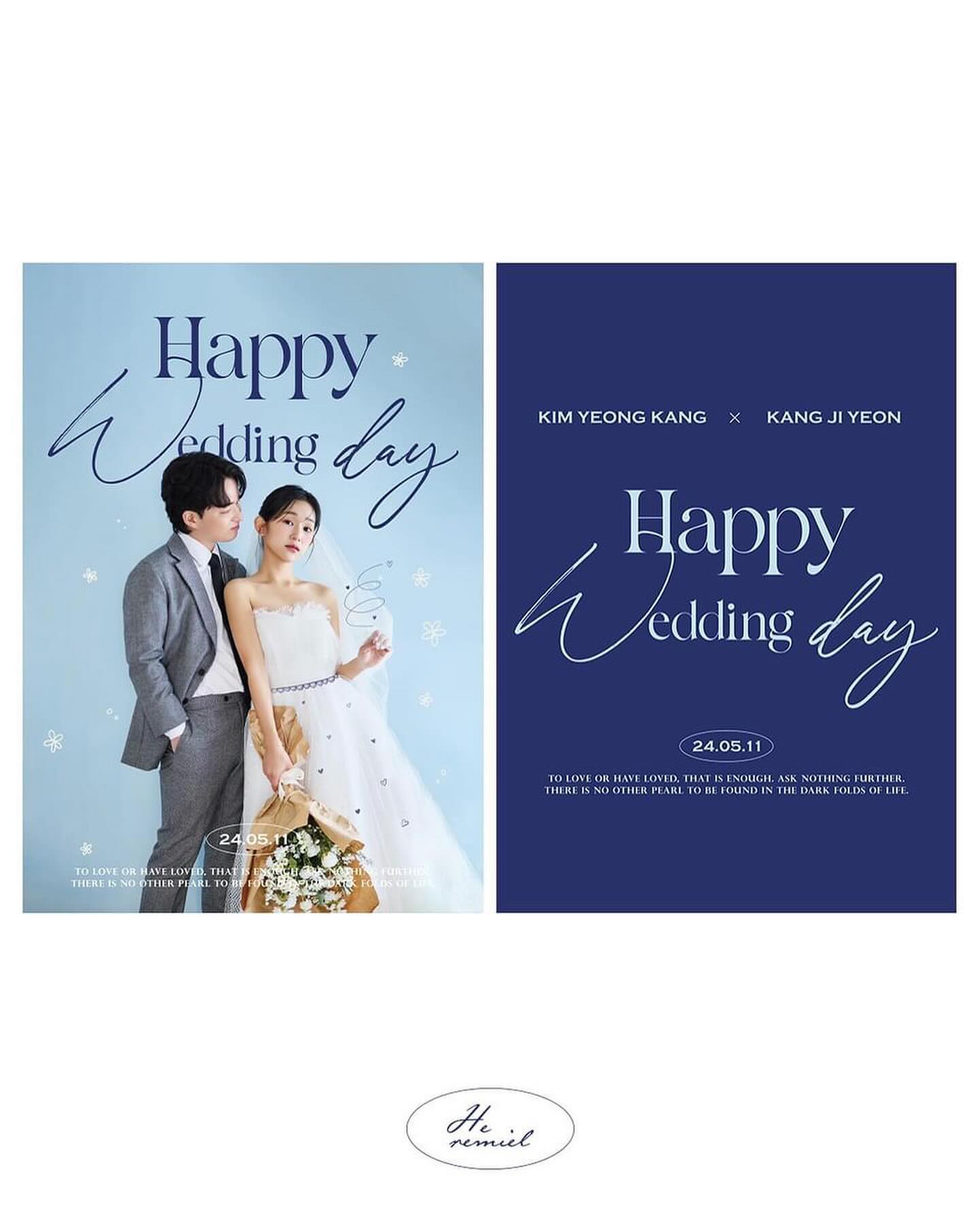 💍Wedding💍

🫶thanks to - he.reumiel 
우리의 웨딩포스터의 마지막🎉🎉
세상엔 금손이신 분들이 너무 많은거같아요ㅎㅎ
이제 전부 포스터로 제작주문까지 마친상태라 곧 인쇄되어 배송올텐데
얼른 집꾸미구 싶구~~ 본식날 예쁘게 꾸밀생각에 두근두근하네요ㅎㅎ

우연히 알게된 웨딩포스터♥️
예쁜 본식과 집꾸미기 후기로도 가져올께요!!