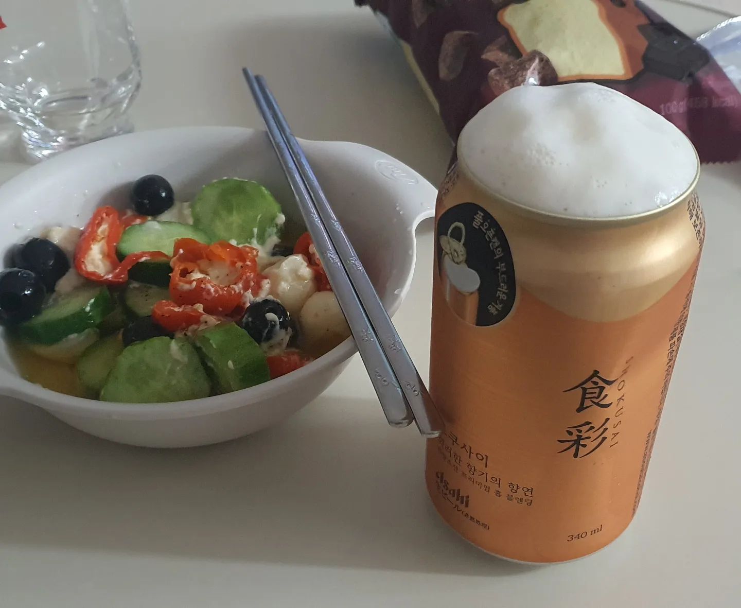 #김창옥쇼2 보면서 #혼술
#쇼쿠사이캔생맥 신상은 맛봐야지~ ㅎㅎ