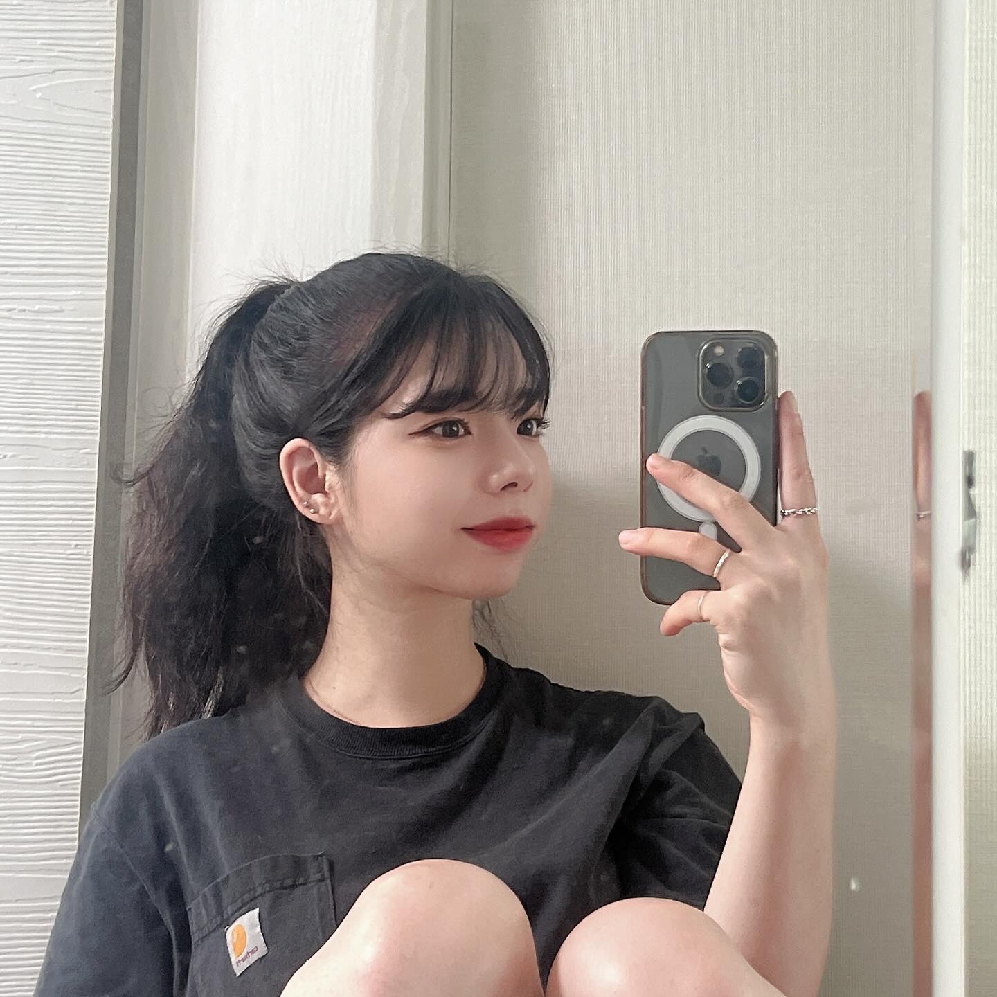 다시 돌아온 앞머리👀