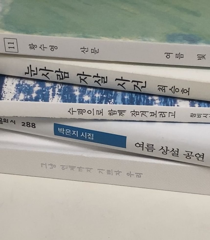 취미가 원래 시집 모으는게 취미였는데 요즘은 이사를 다니다보니 모으지를 못하겠더라 앞으로 취미를 뭘로 해볼까