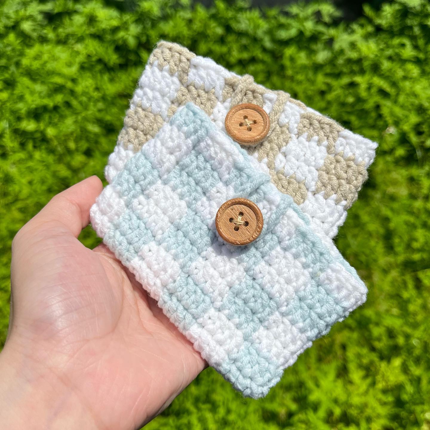 棋盘格卡包
#crochet #crochetshop #cardholder