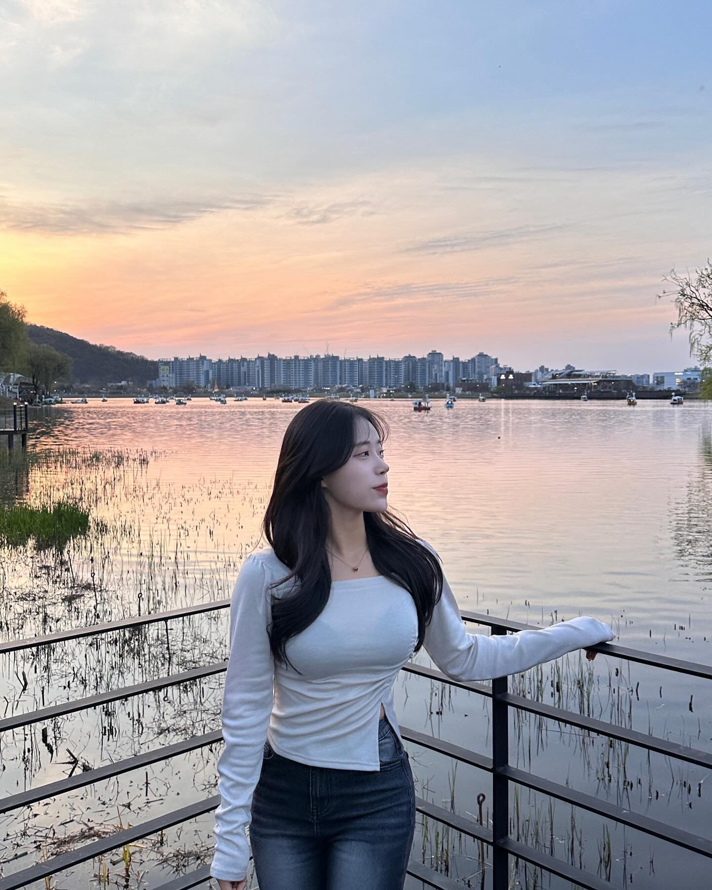 노을 너무 이쁘자나✨