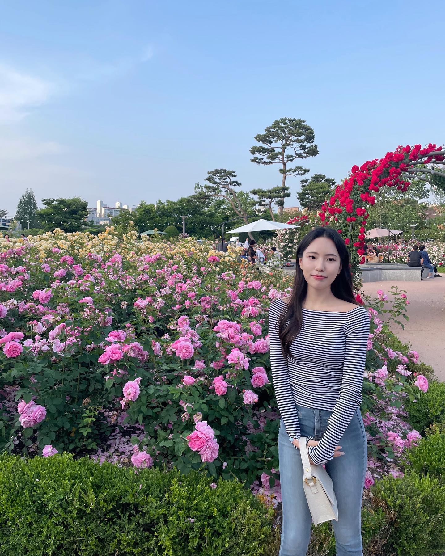 너무 예쁜 장미 천국이라 걸을 때마다 ‘우와~’ 소리만 연발,,( ᵒ̴̶̷̤໐ᵒ̴̶̷̤ )🩷🌹