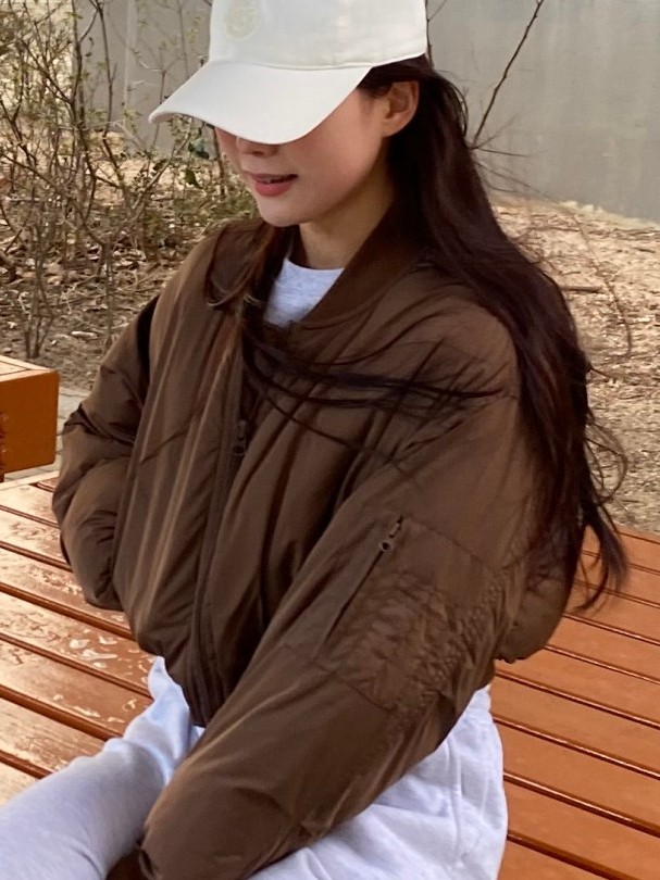비바브라운 크롭숏패딩 브라운 착용하고 지낸 후기