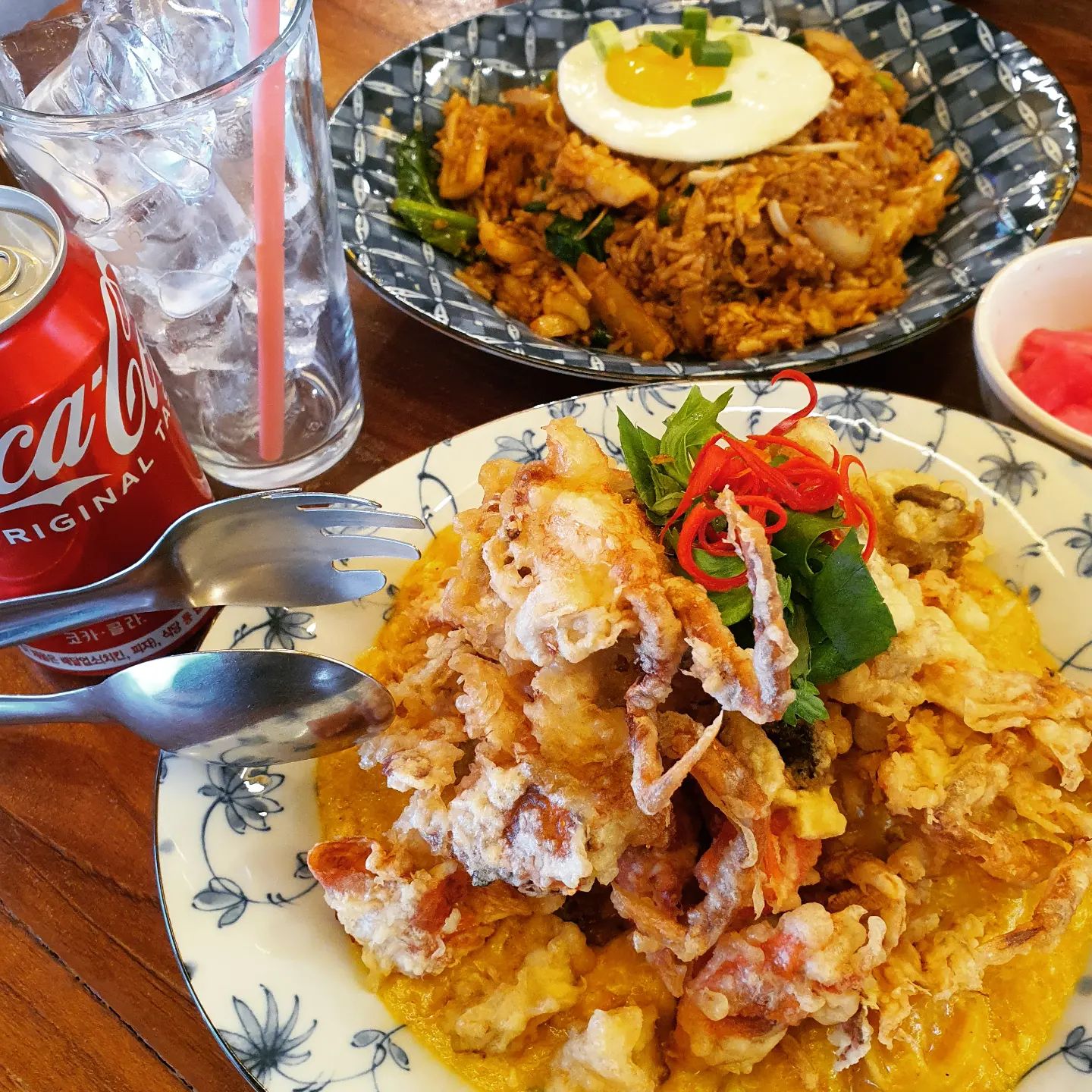 #강남역맛집#파파야리프
내가 강남역에서 제일 좋아하는 맛집🥘

여기 푸팟퐁커리는 진짜 내 스타일이당
난 매일 꽃게🦀로만 먹었는데 다음엔 새우🦐로 시켜먹어야지!!!! ❤️😍