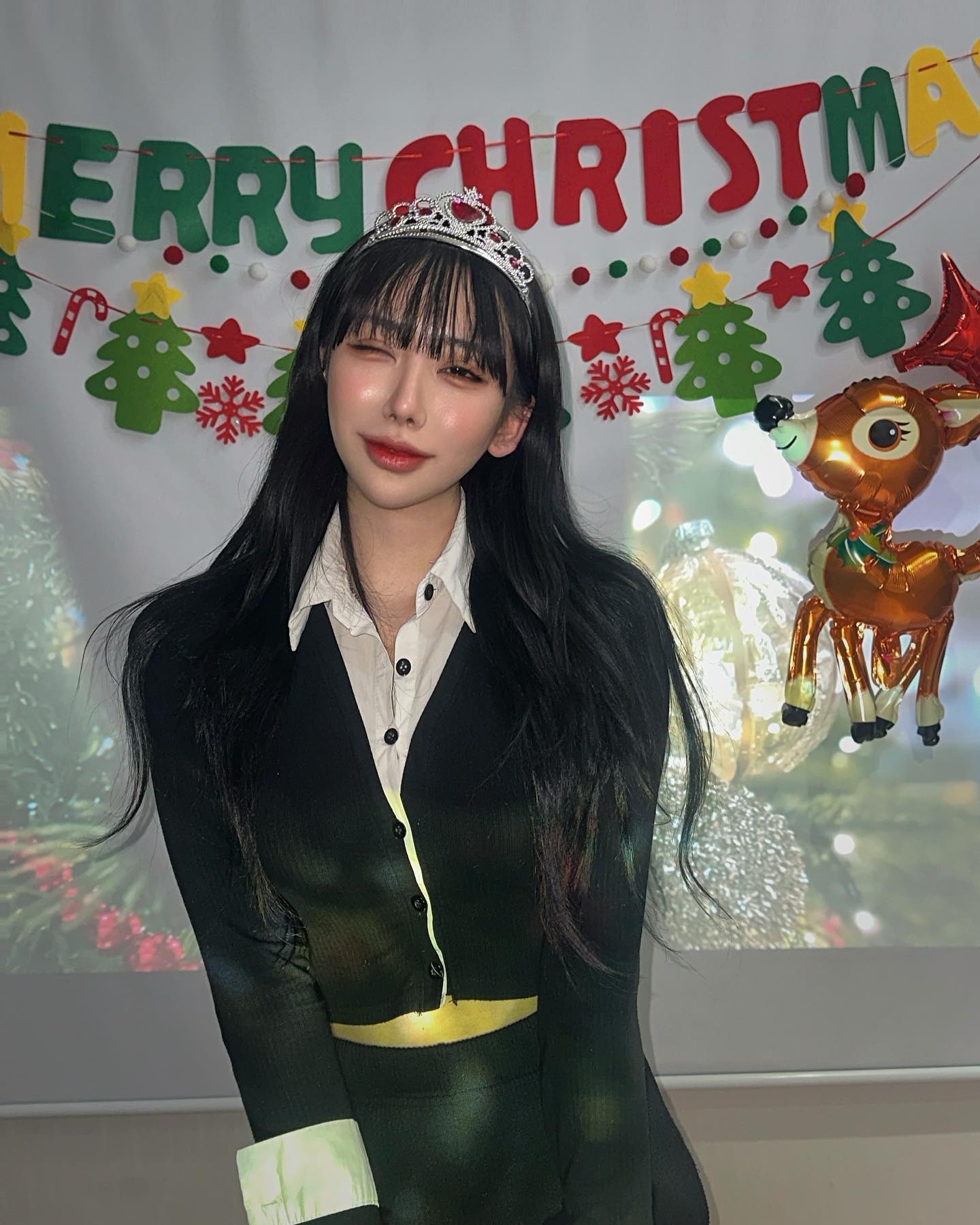 #연말파티 #크리스마스파티 🎄❤️

사실 그냥 할미들 술파티