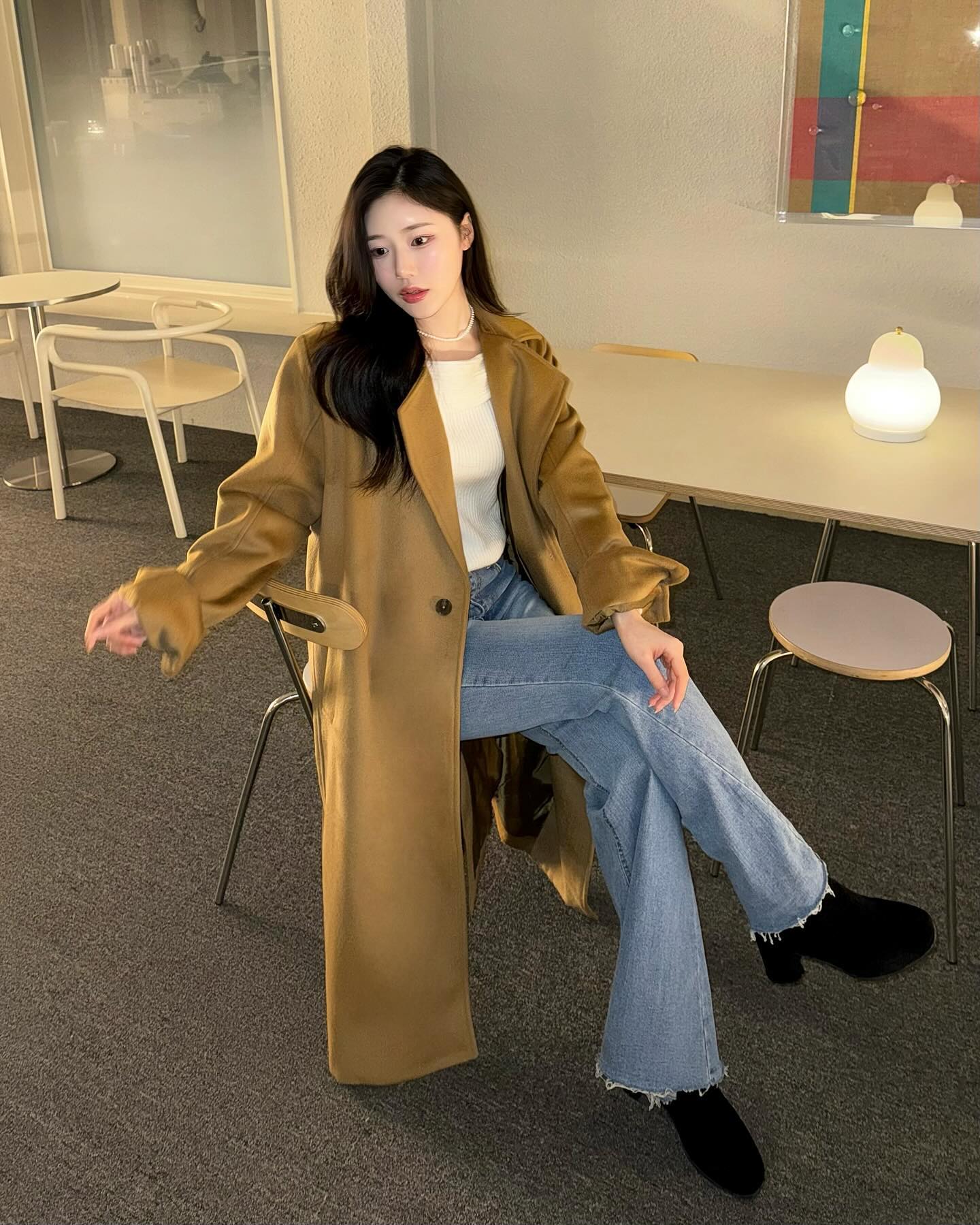 #협찬 lamaro__official 
핏, 색상, 보온성까지 다 갖춘 예쁜 롱코트 🧥🤎