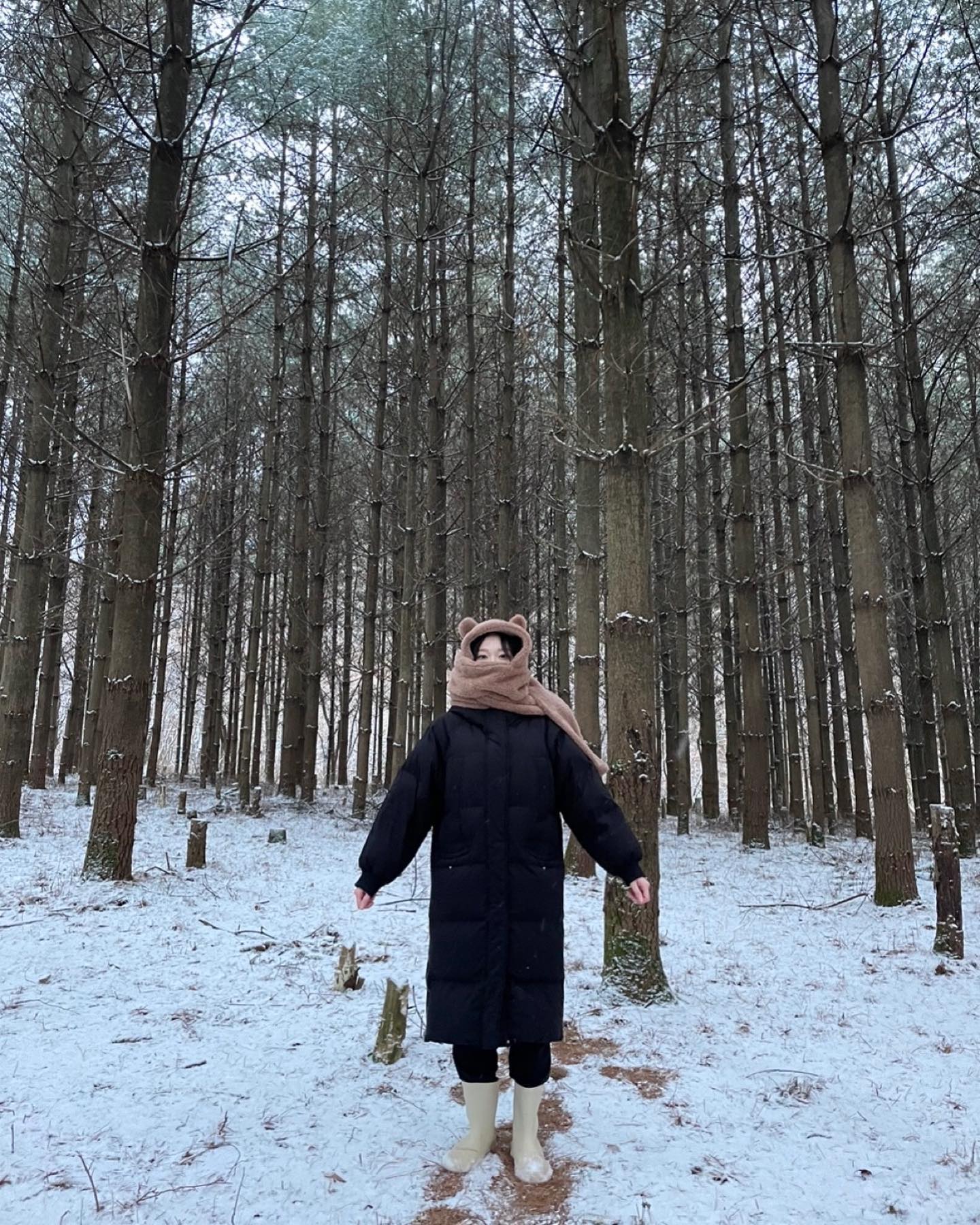 홍천에서의 겨울 라이프. ☃️🤍 
#눈오는날은못참쥐 #간사님폰빌려서 #내고기손난로